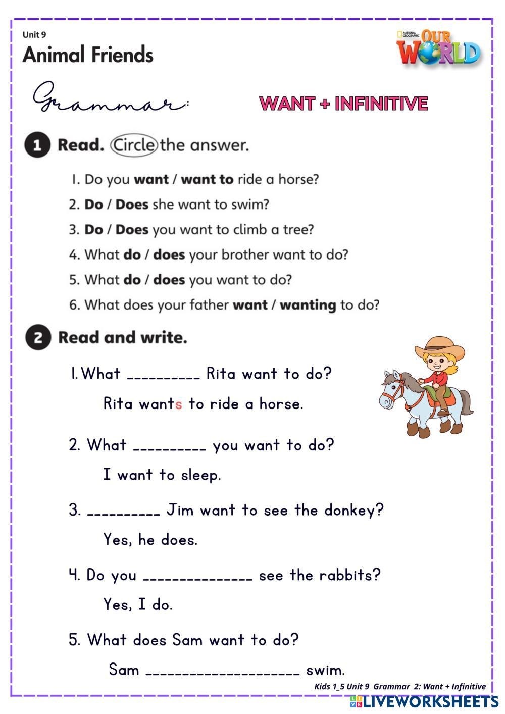 Kids 1 5 Unit 9 Free Interactive Worksheets 7138219