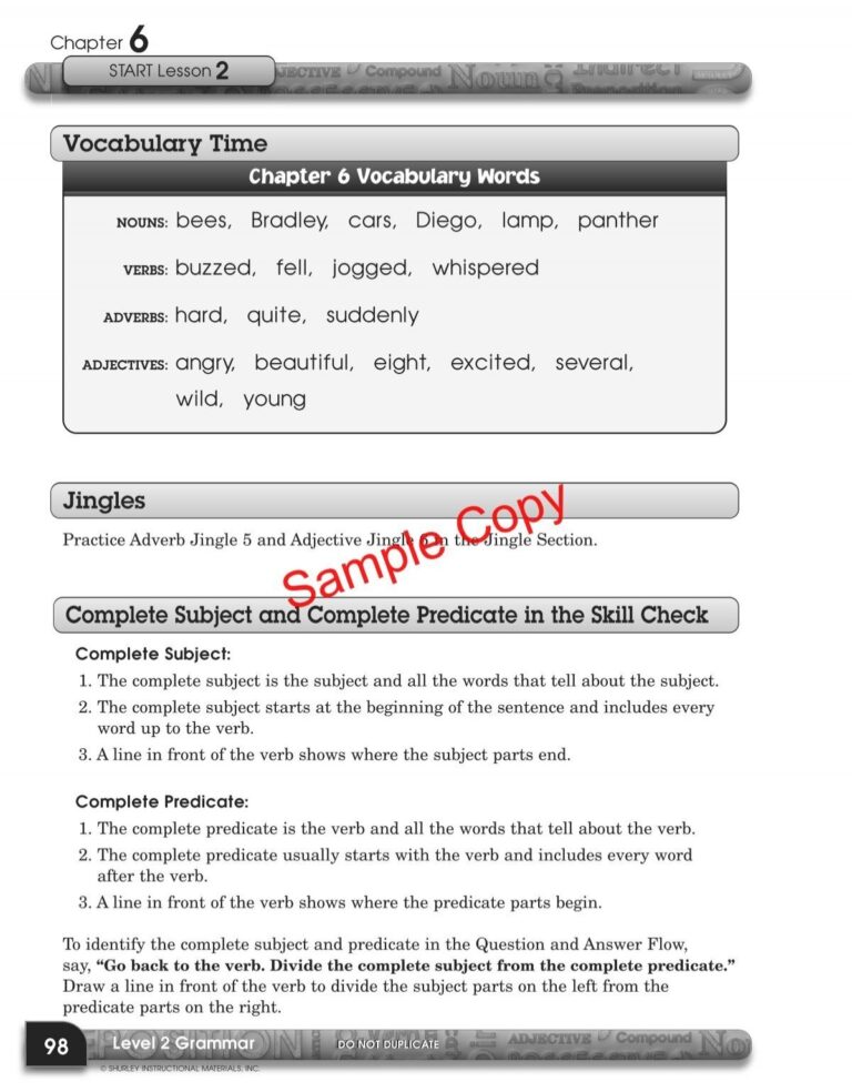 L2 Shurley Grammar Student Workbook Shurley English