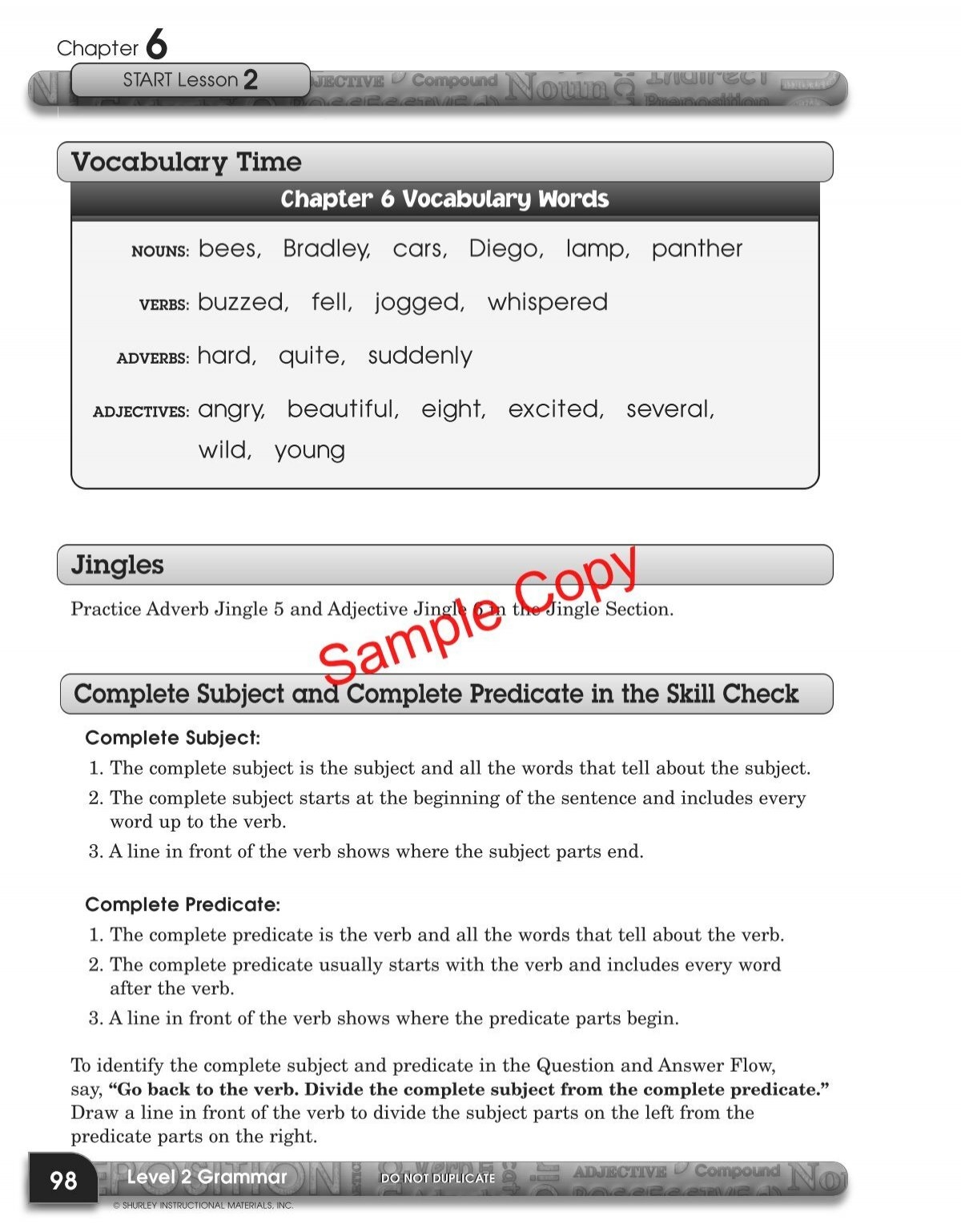 L2 Shurley Grammar Student Workbook Shurley English
