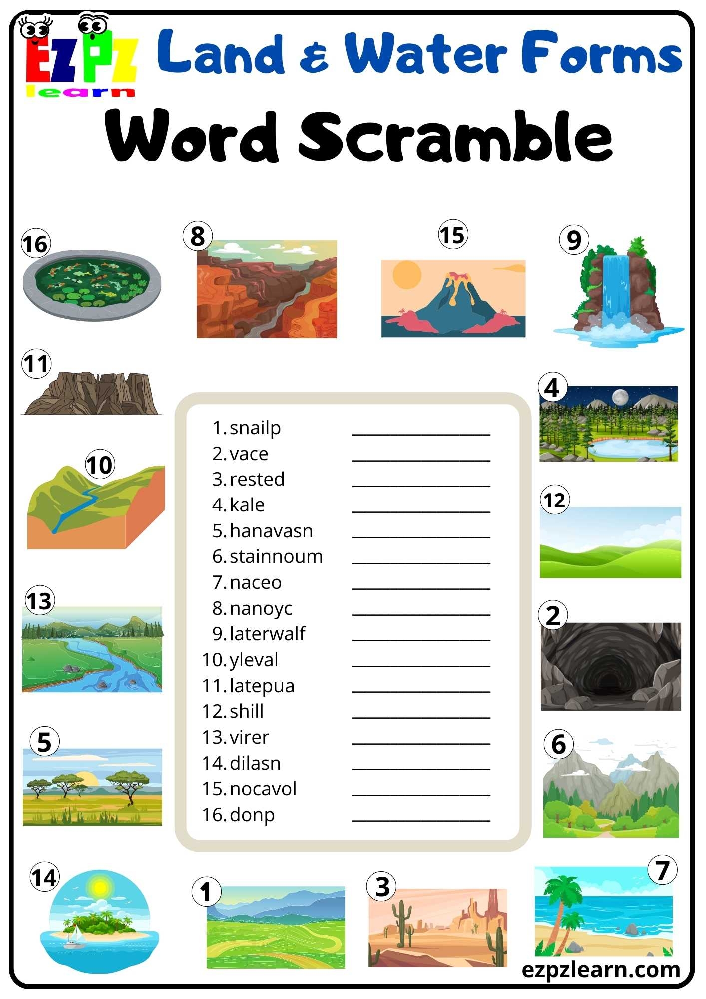 Grammar Land Worksheets