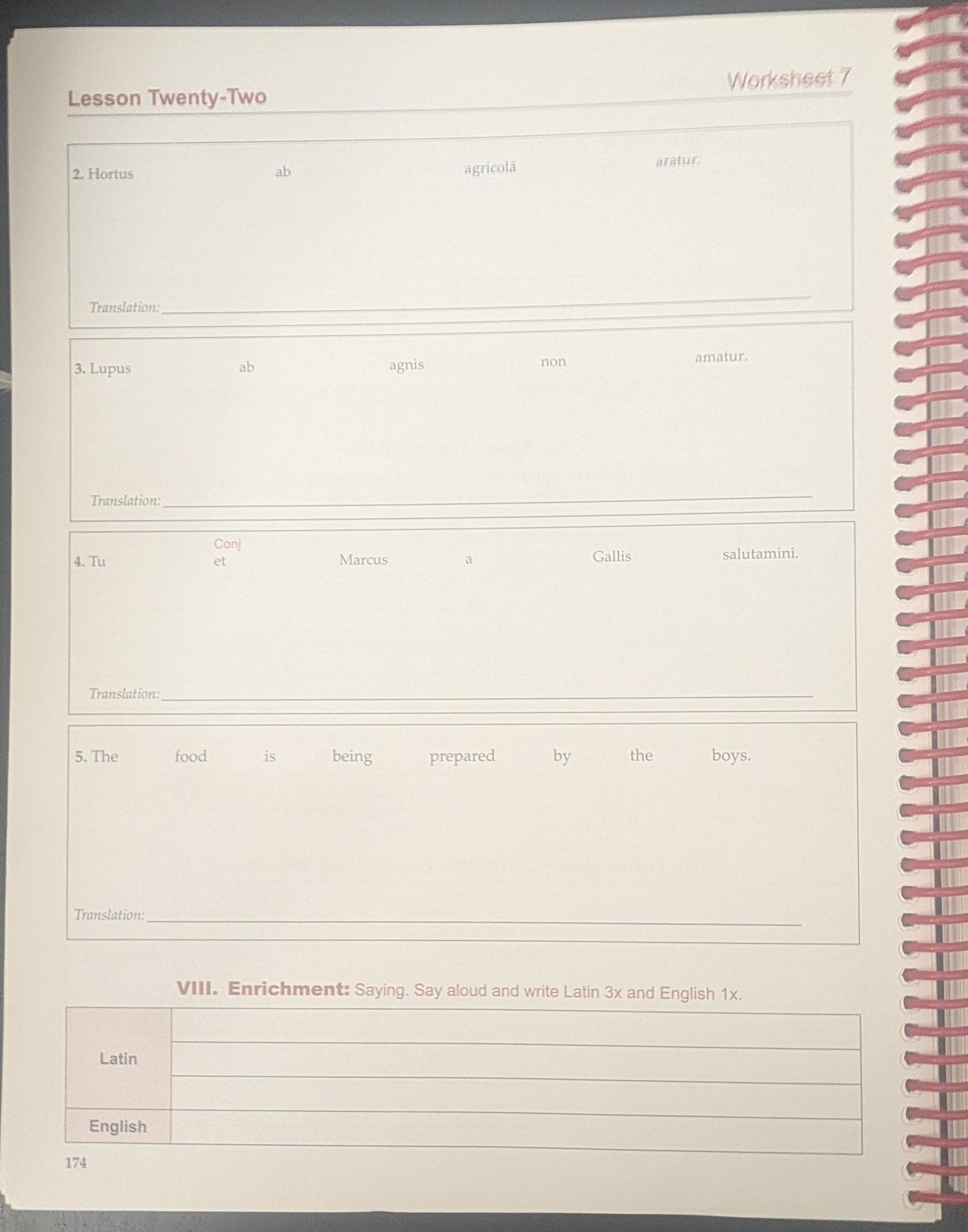 Latin Workbooks R latin