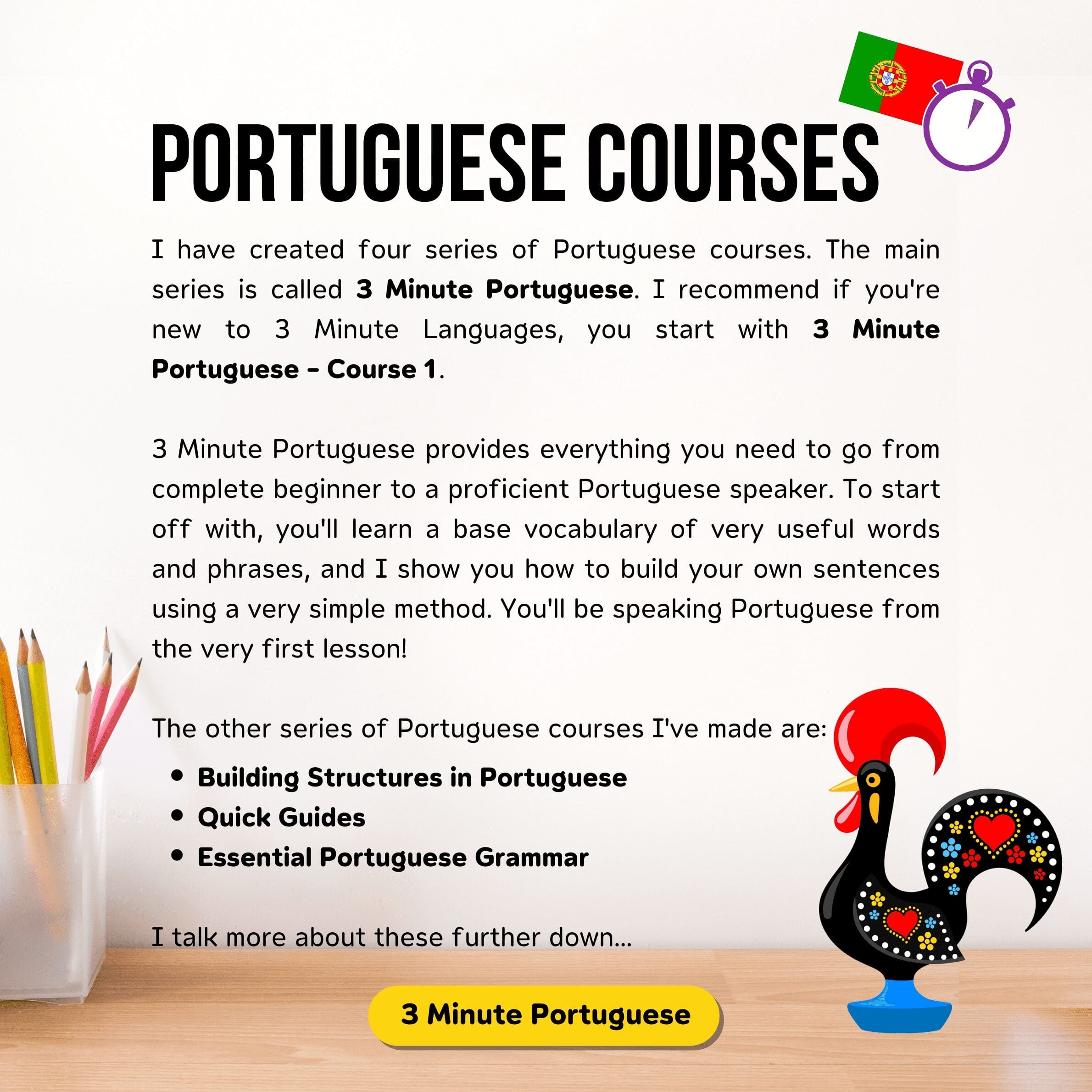 Learn Portuguese 3 Minute Languages Learn Portuguese 3 Minute Languages