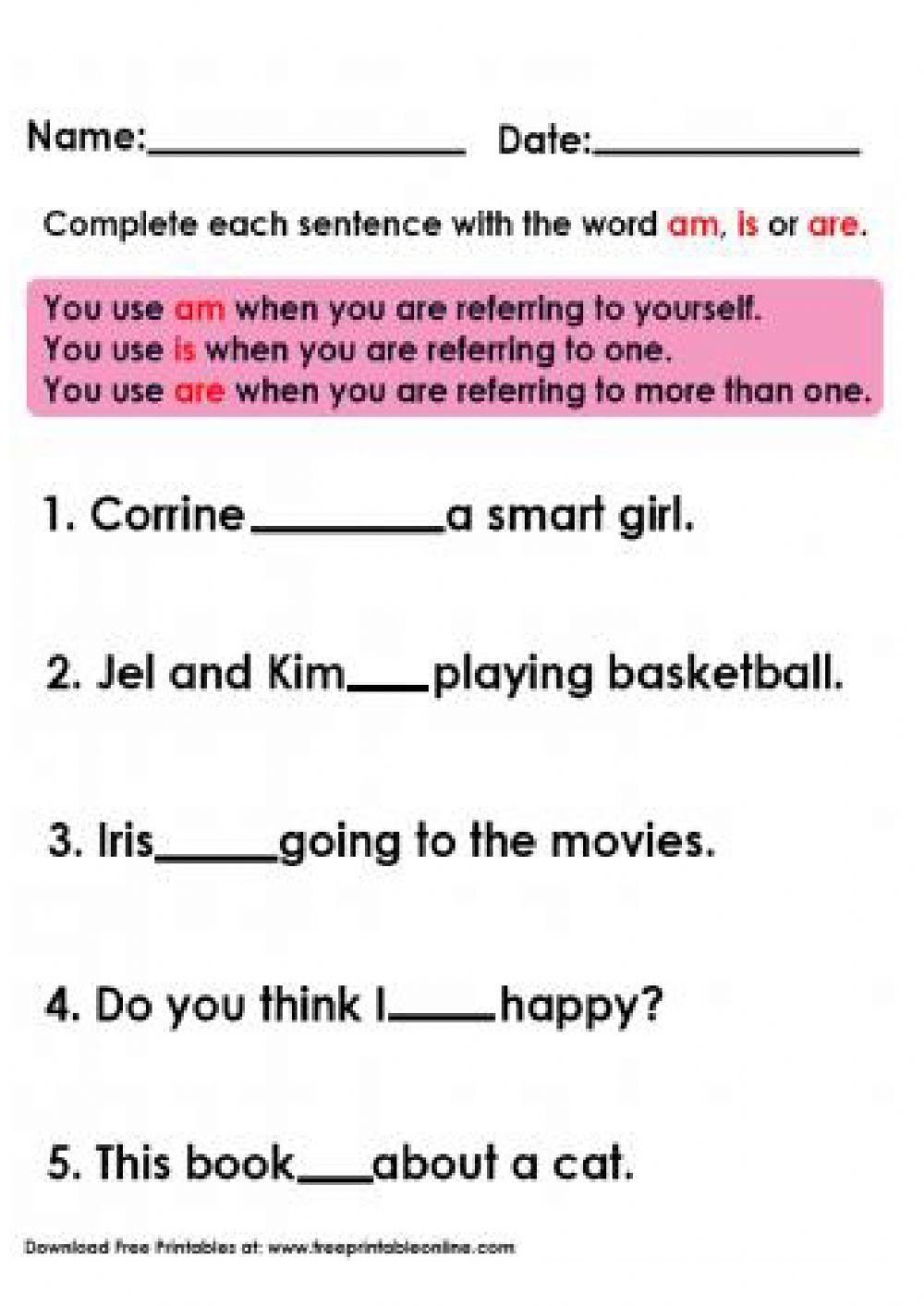 Linking Verbs Grammar Worksheets Linking Verbs Grammar Worksheets