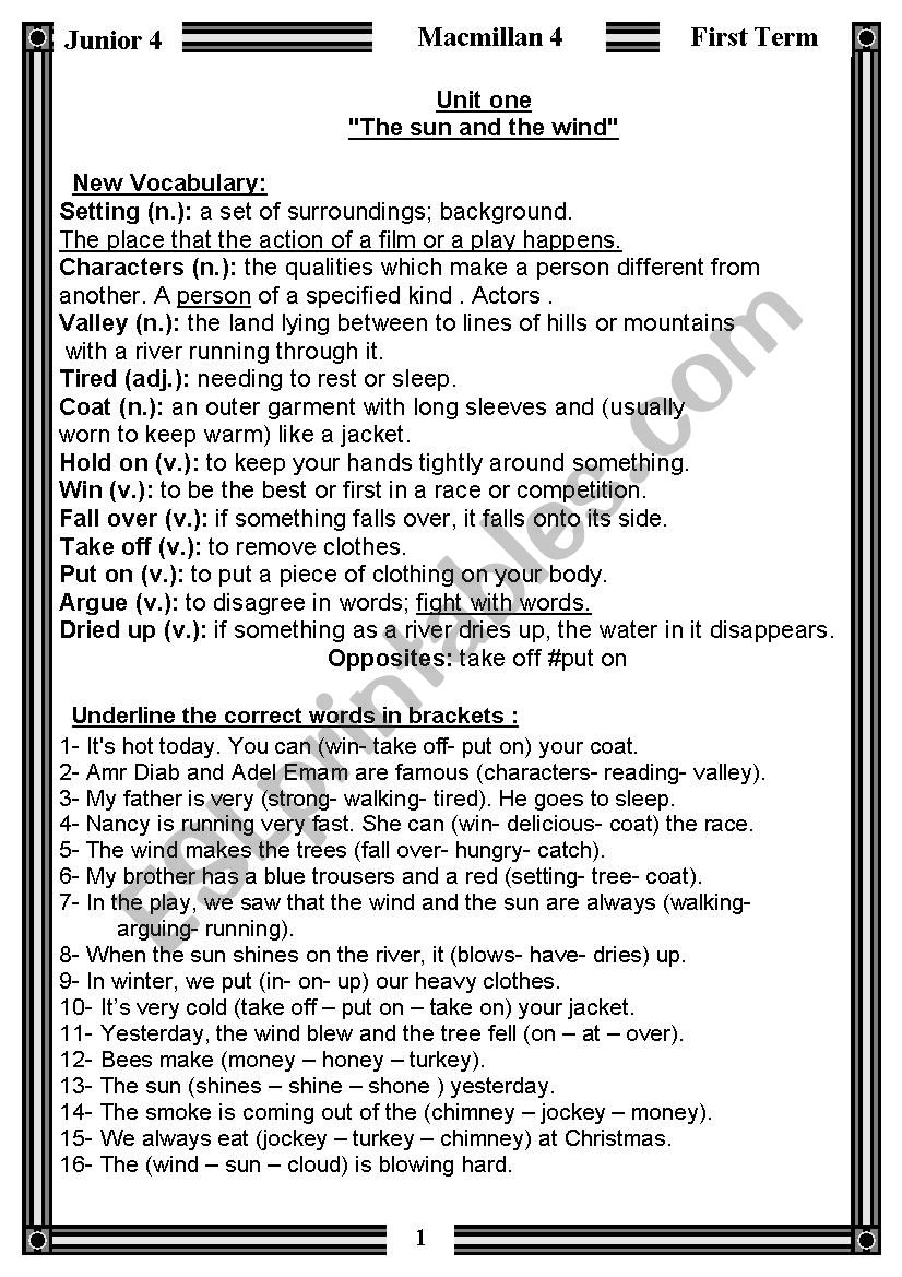 Macmillan 4 ESL Worksheet By Leaderboss Macmillan 4 ESL Worksheet By Leaderboss