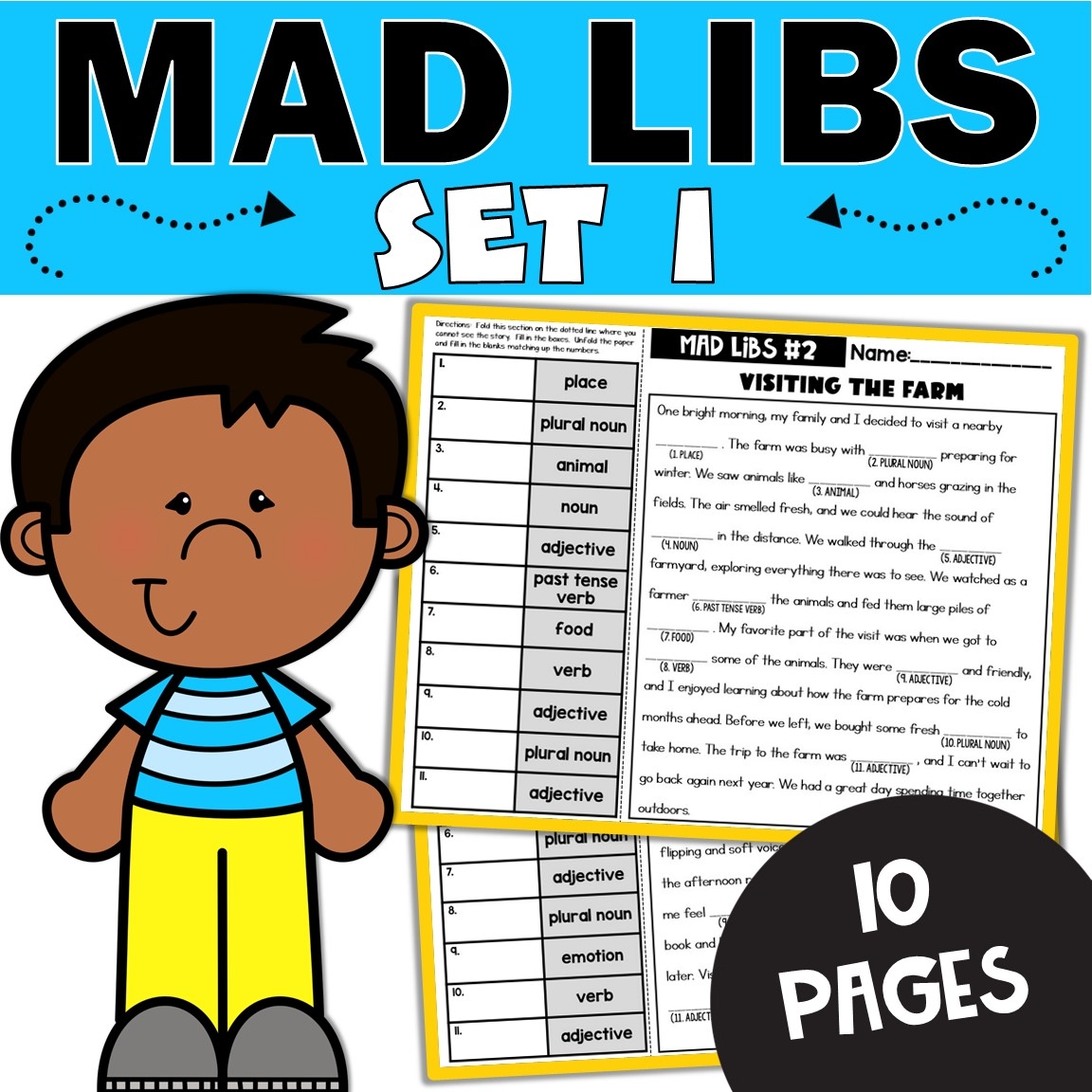 Mad Libs For 2nd And 3rd Grade Fun Grammar Practice ELA Parts Of Speech Teaching Ideas Made Easy