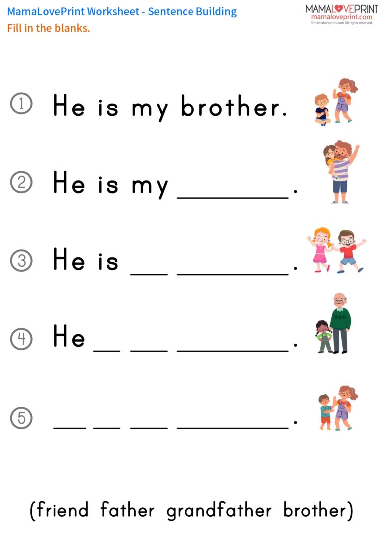 MamaLovePrint Grade 1 English Worksheets Basic Grammar Personal Pronouns He She It PDF Free Download