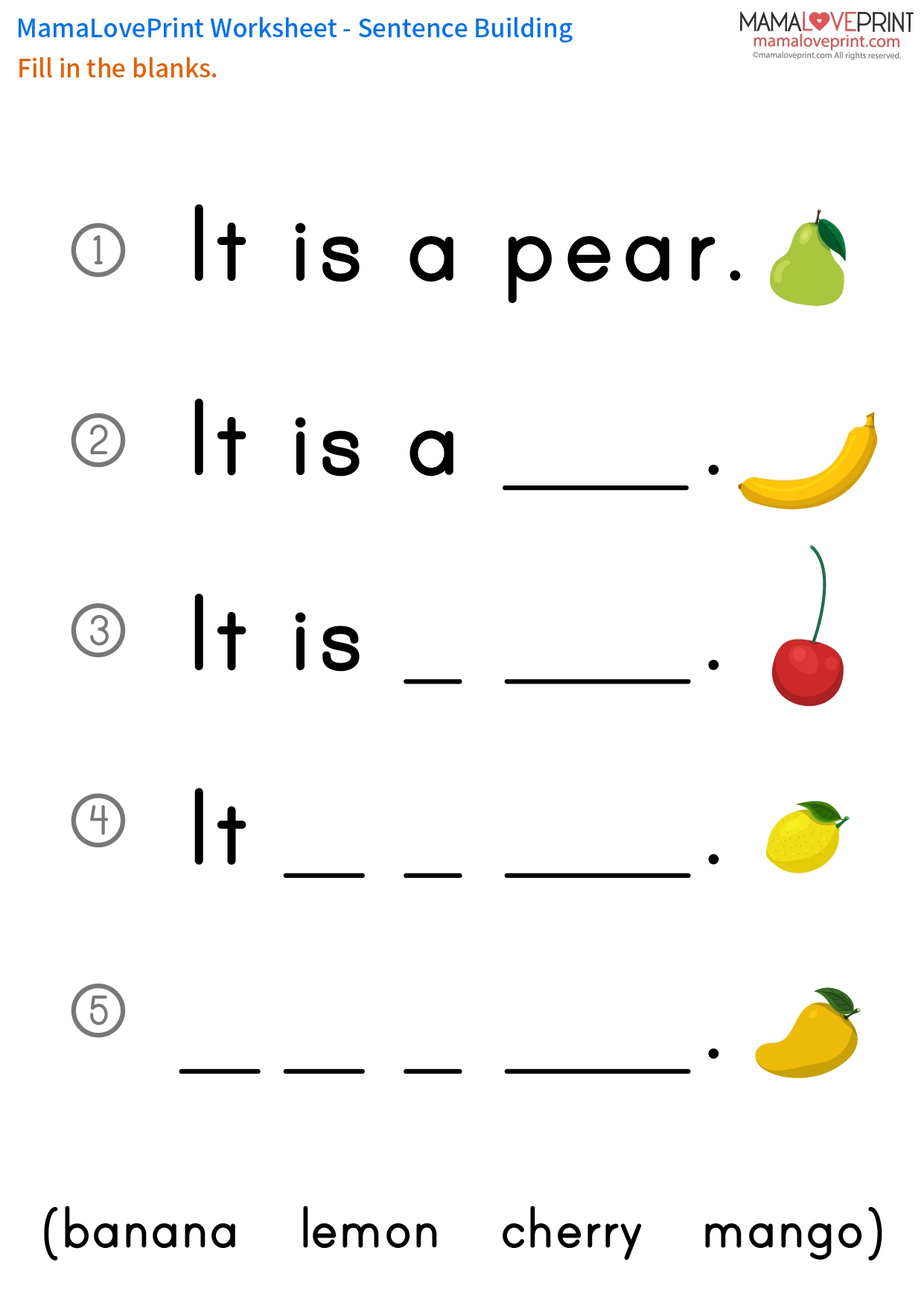 MamaLovePrint Grade 1 English Worksheets Basic Grammar Personal Pronouns He She It PDF Free Download