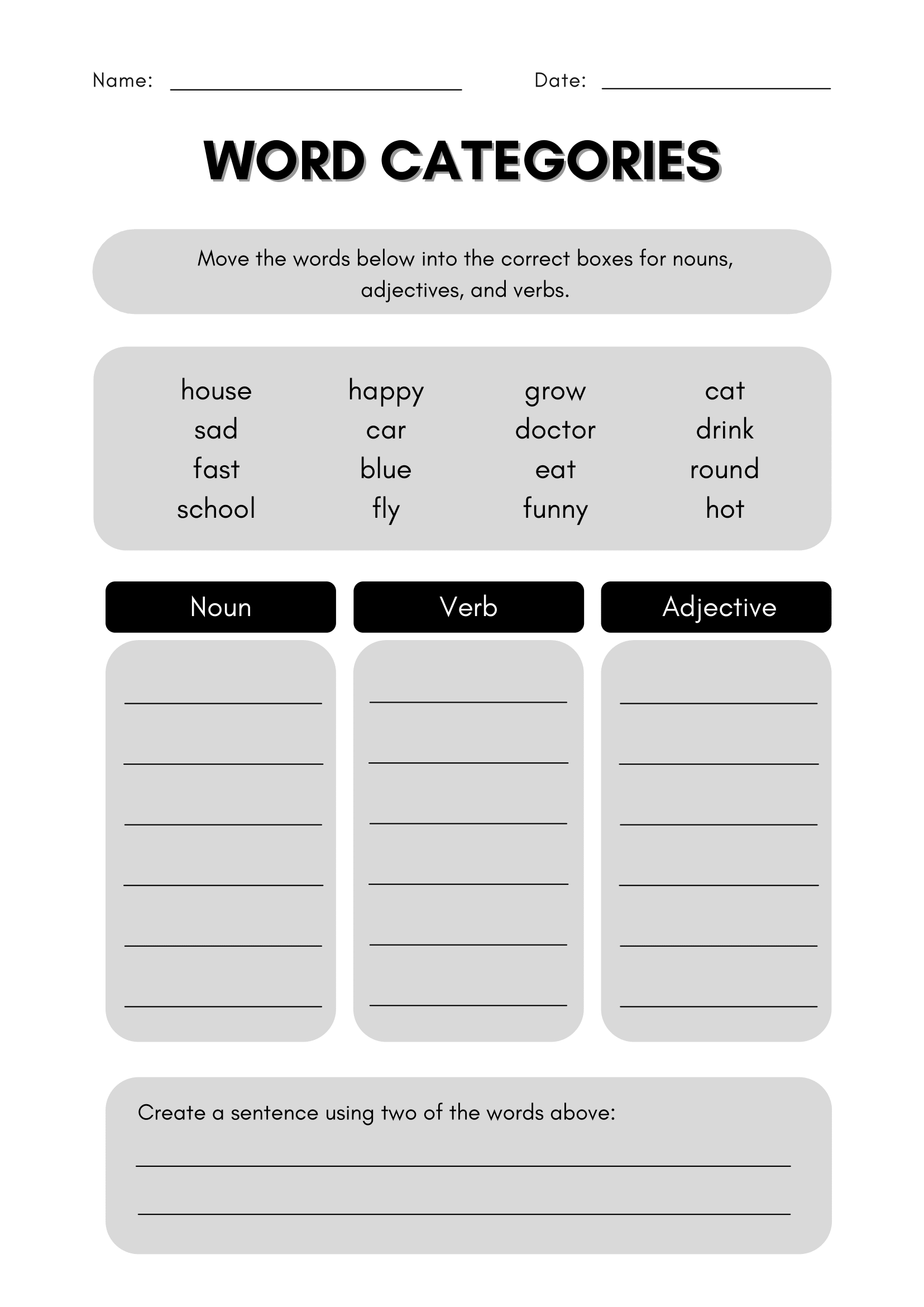 Mastering Word Categories The Ultimate Grammar Worksheet Made By Teachers Mastering Word Categories The Ultimate Grammar Worksheet Made By Teachers
