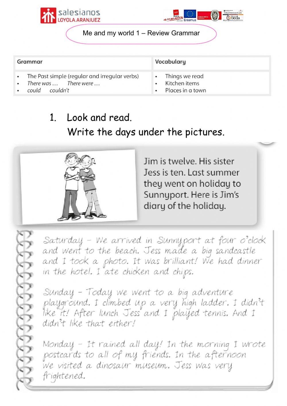 Me And My World Free Interactive Worksheets 5788525