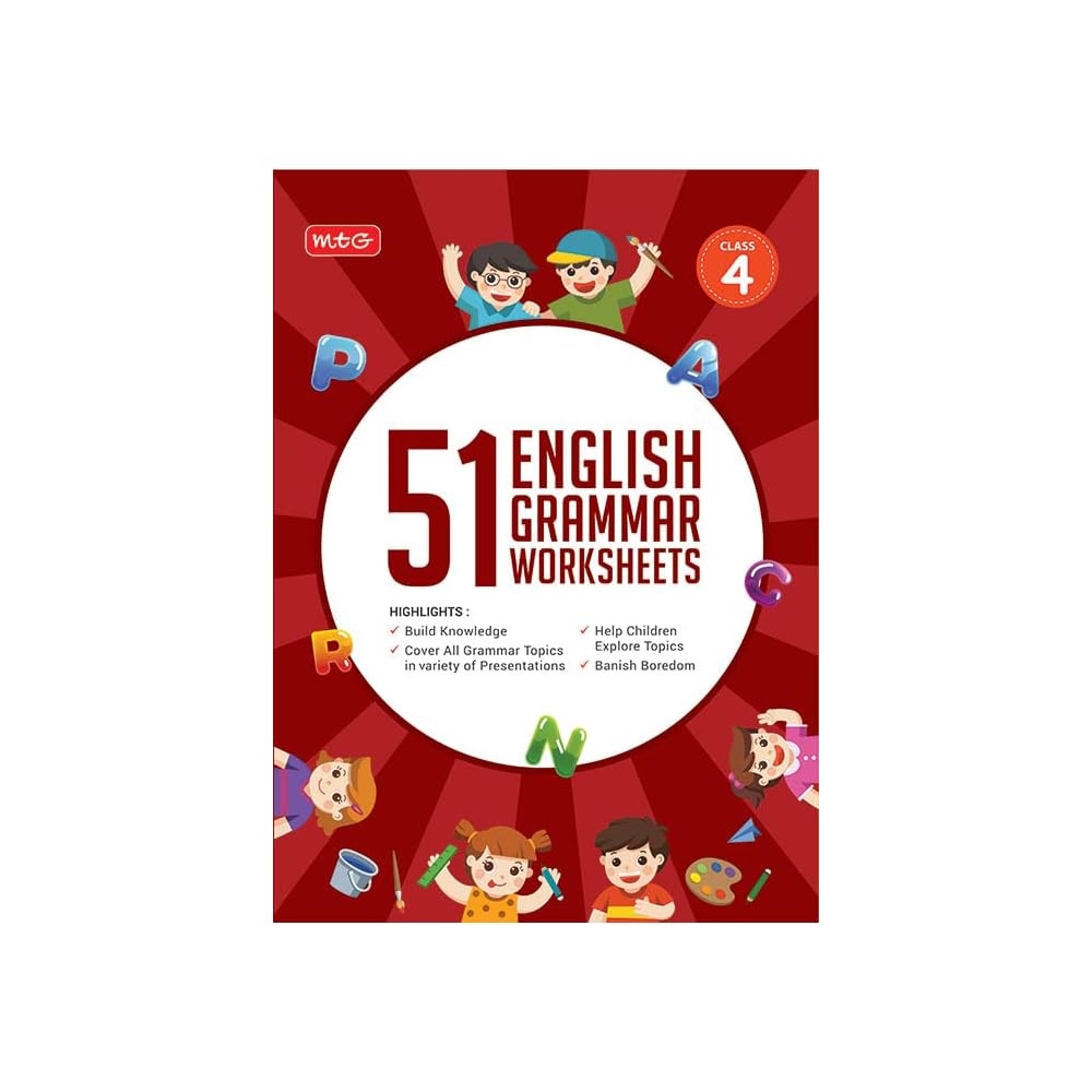 MTG 51 English Grammar Worksheets Class 4 Uruguay Ubuy
