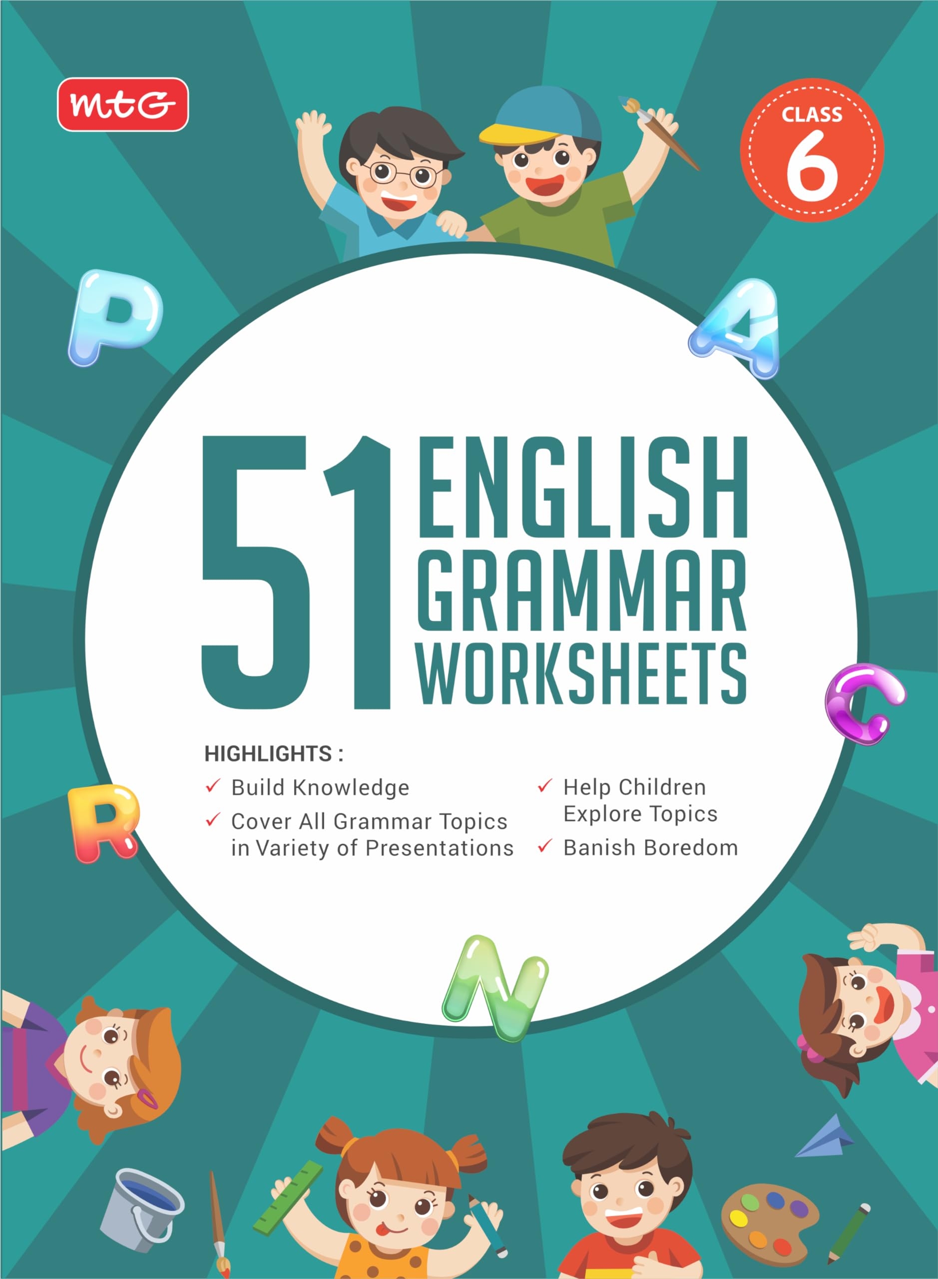 MTG 51 English Grammar Worksheets Class 6 Grammar Work Books To Practice English Concepts In Interactive Way Based On CBSE NCERT MTG Editorial Board Amazon in Books