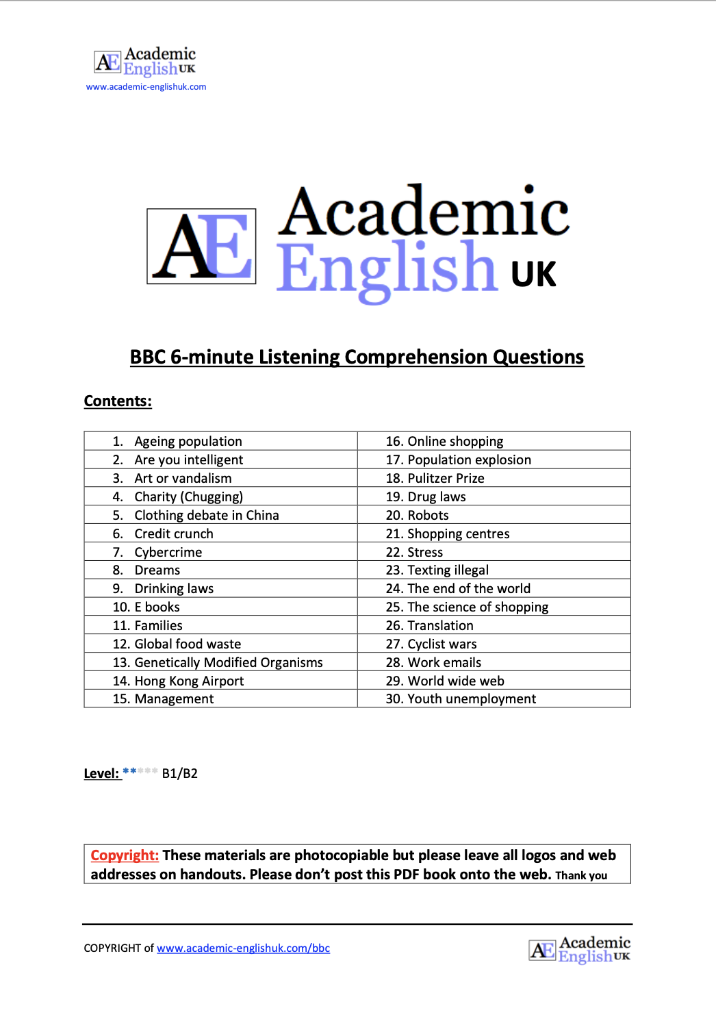 New BBC 6 Minute English Worksheets Academic English UK New BBC 6 Minute English Worksheets Academic English UK