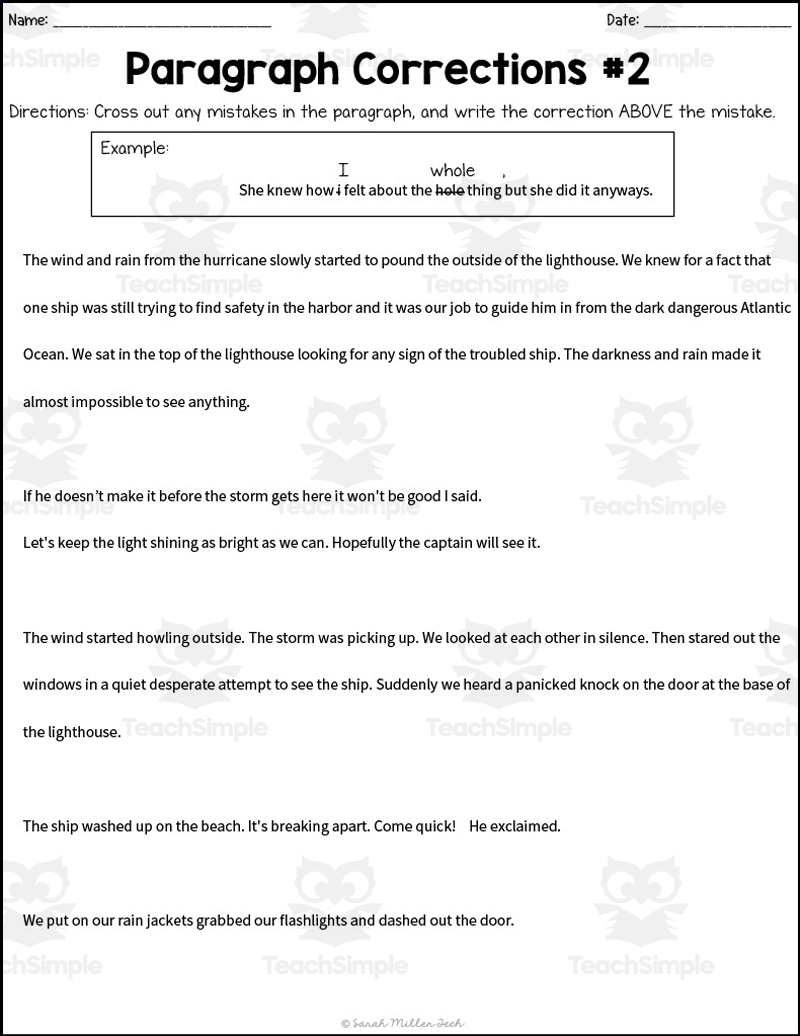Incorrect Grammar Worksheets Incorrect Grammar Worksheets