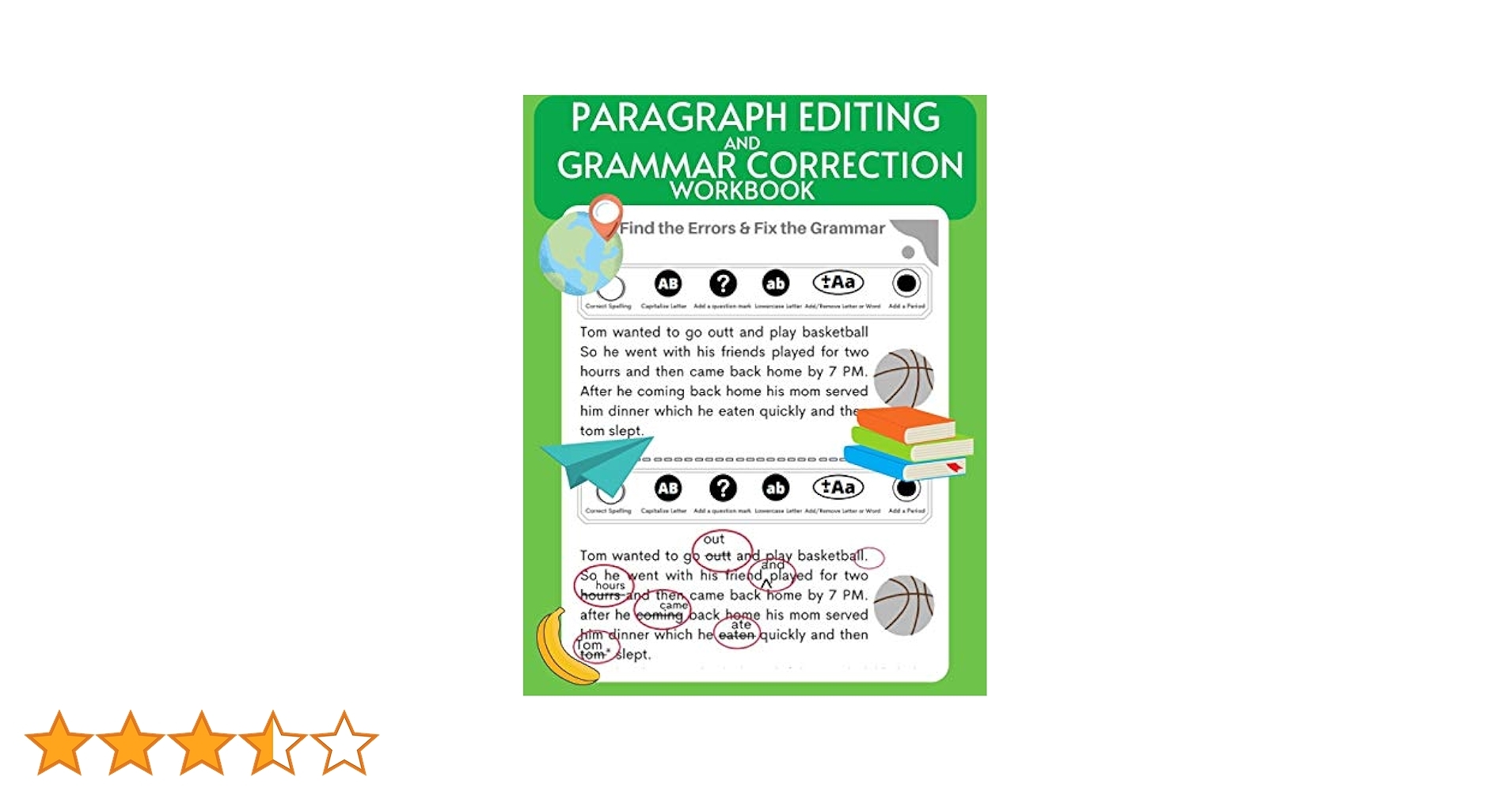 Paragraph Editing And Grammar Correction Workbook Proofreading Punctuation And Comprehension Daily Practice Sheets Homeschooling Material Reading 