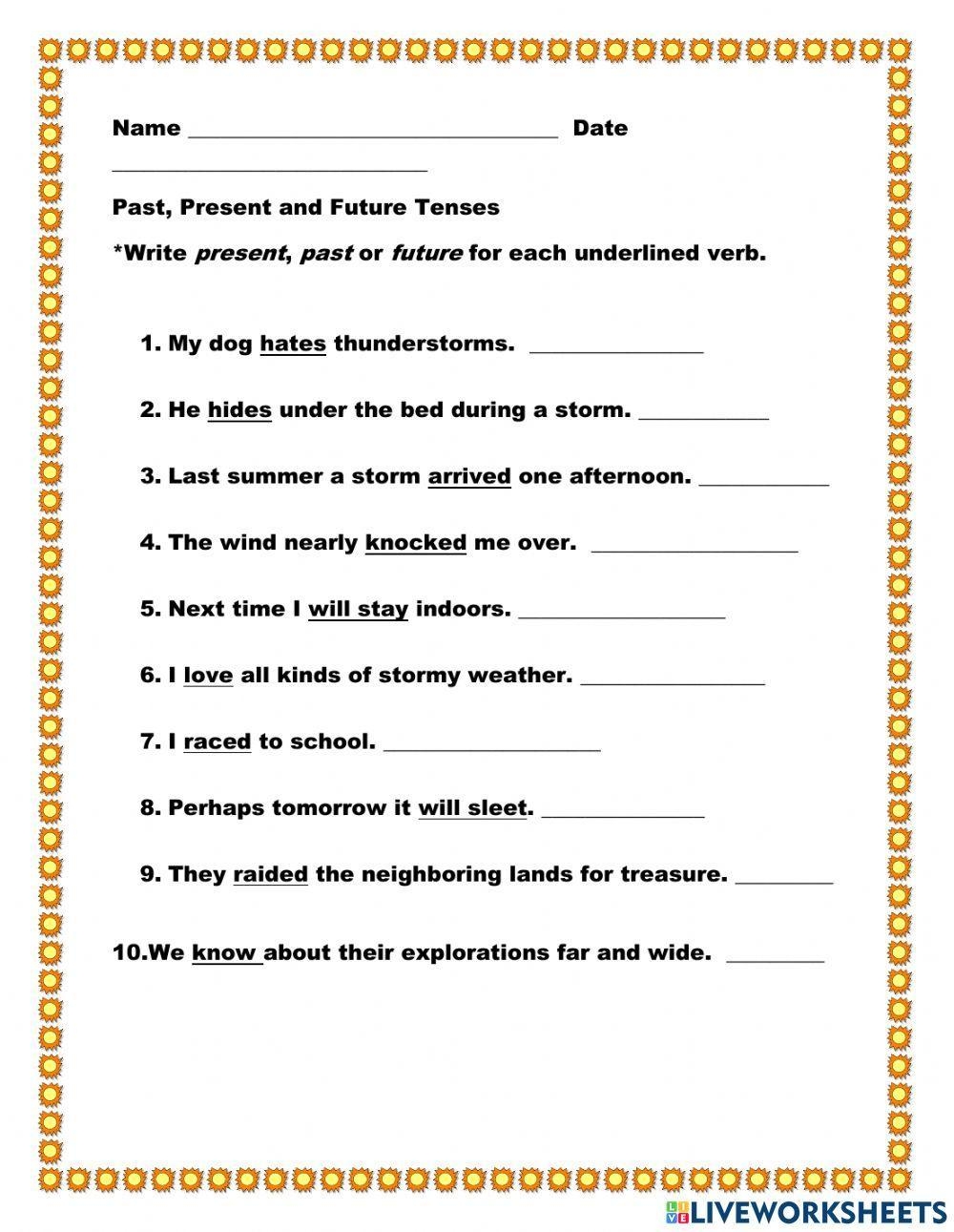 Past Present A Free Interactive Worksheets 1679161