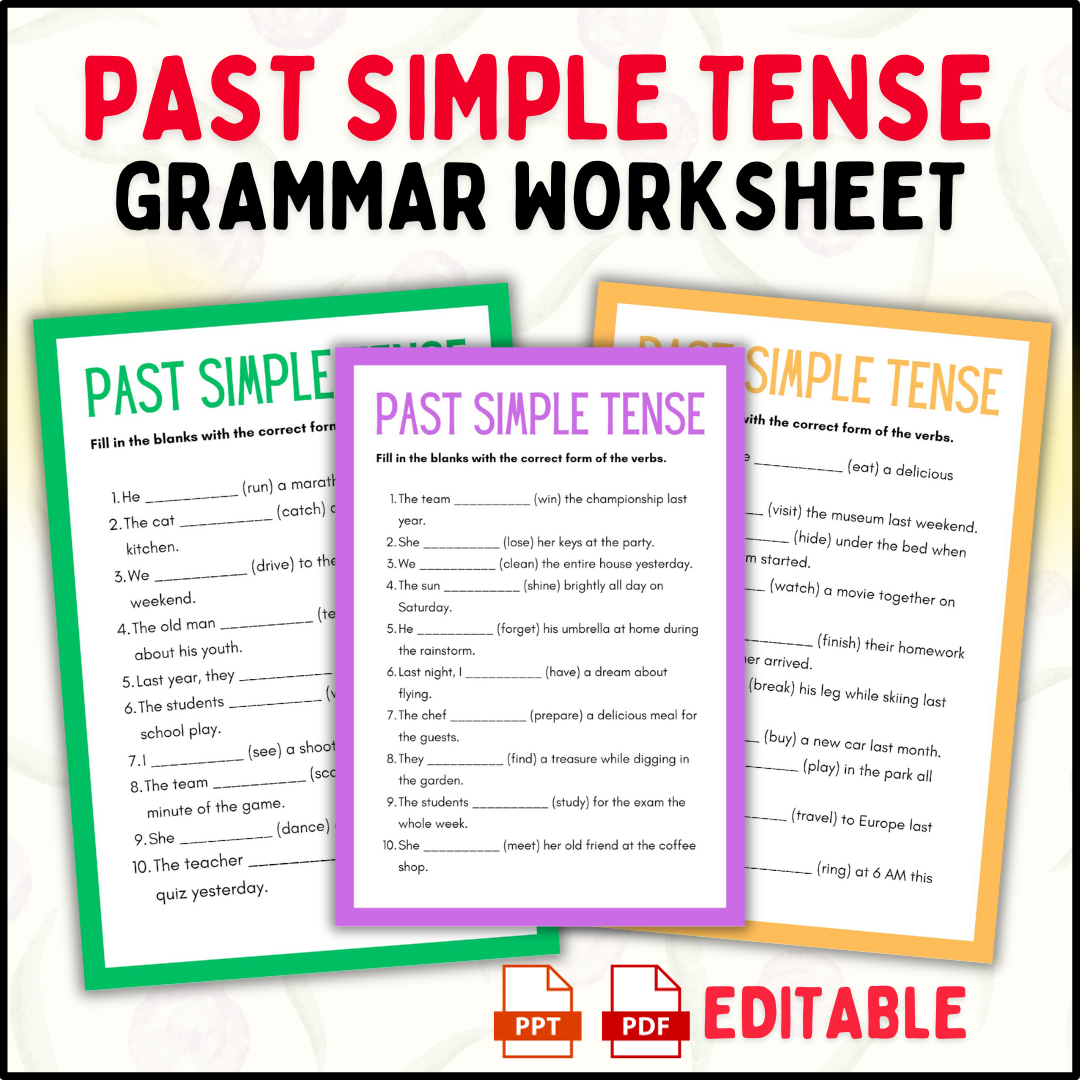 Grammar Tense Worksheet
