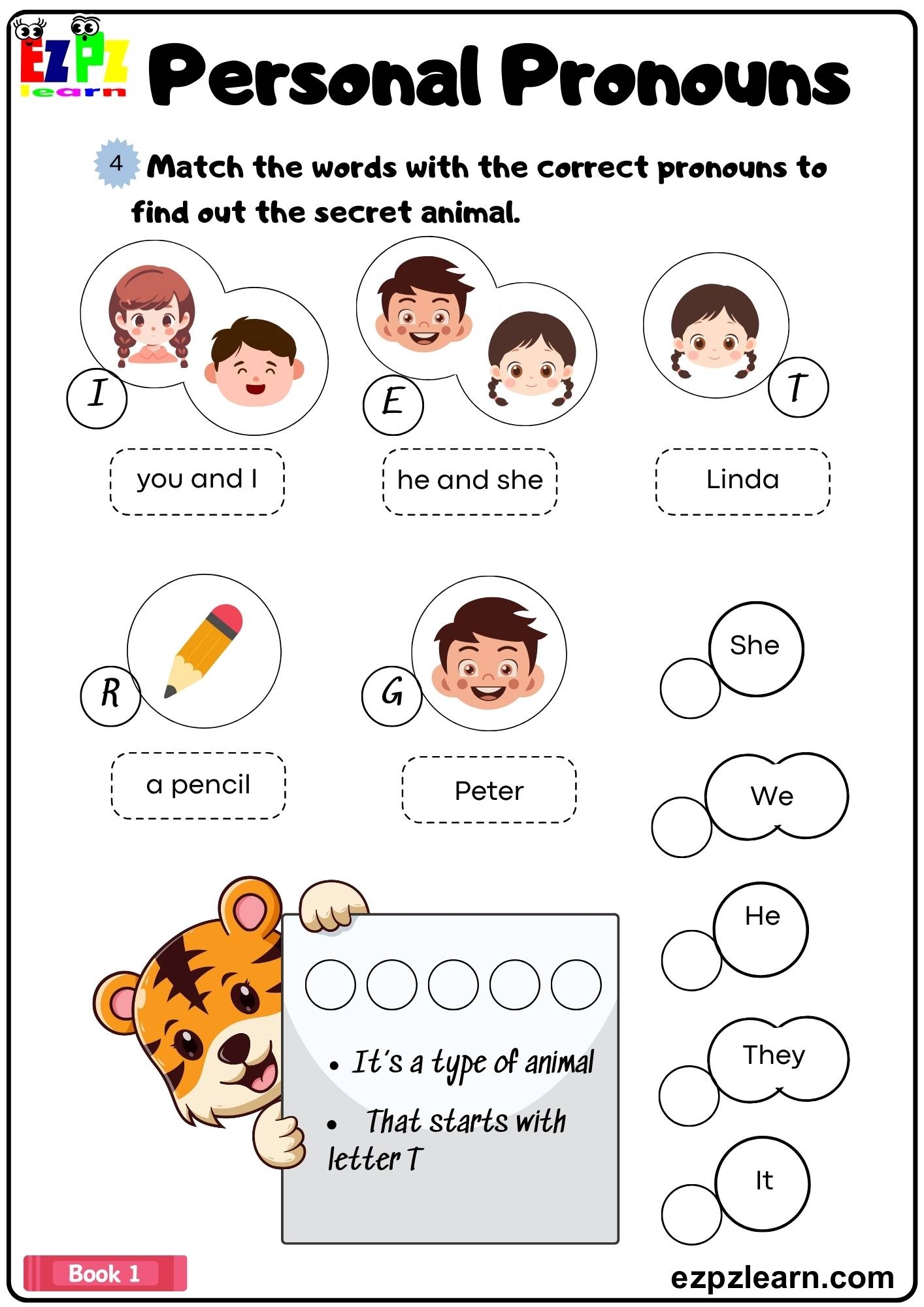 Personal Pronouns Ezpzlearn