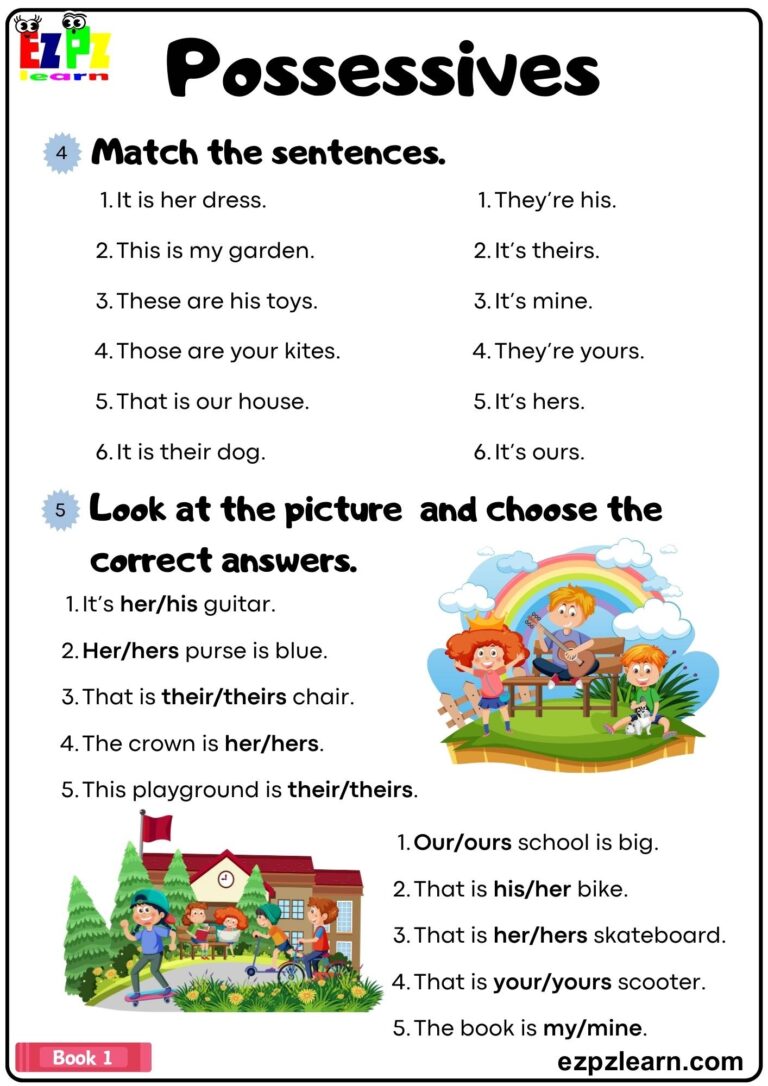 Possessives Ezpzlearn