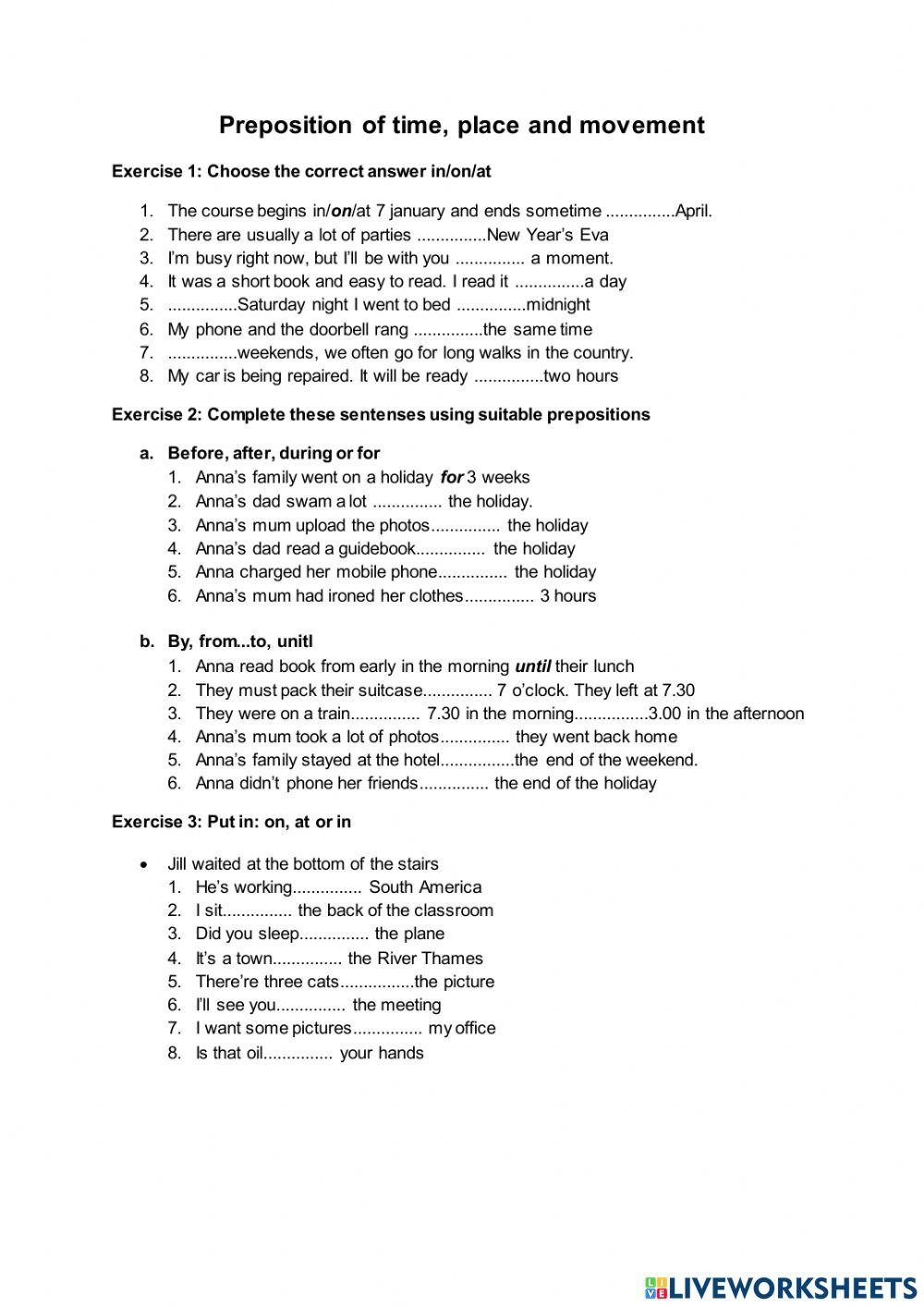 Preposition Of Free Interactive Worksheets 7081965 Preposition Of Free Interactive Worksheets 7081965