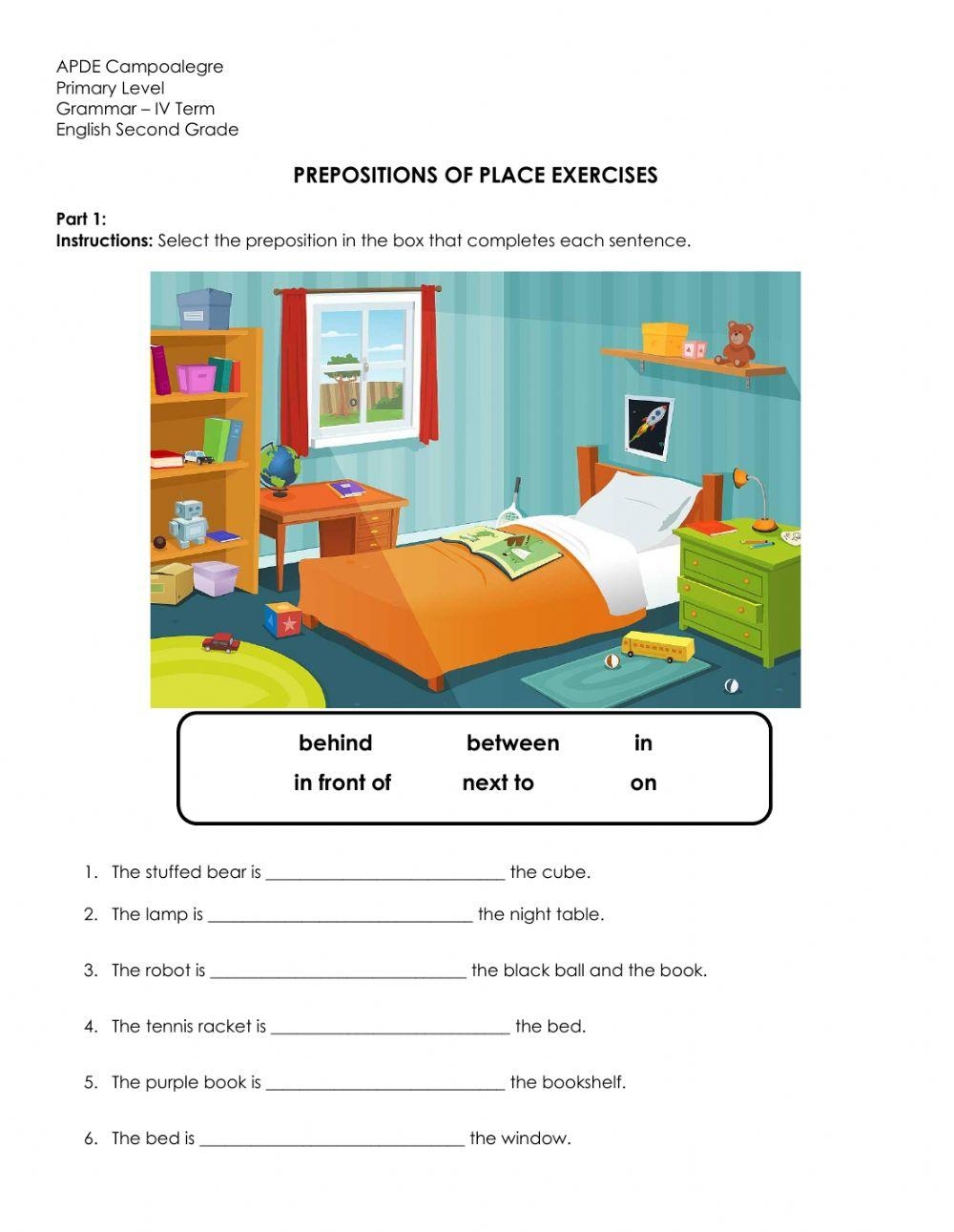 Prepositions Ex Free Interactive Worksheets 385868