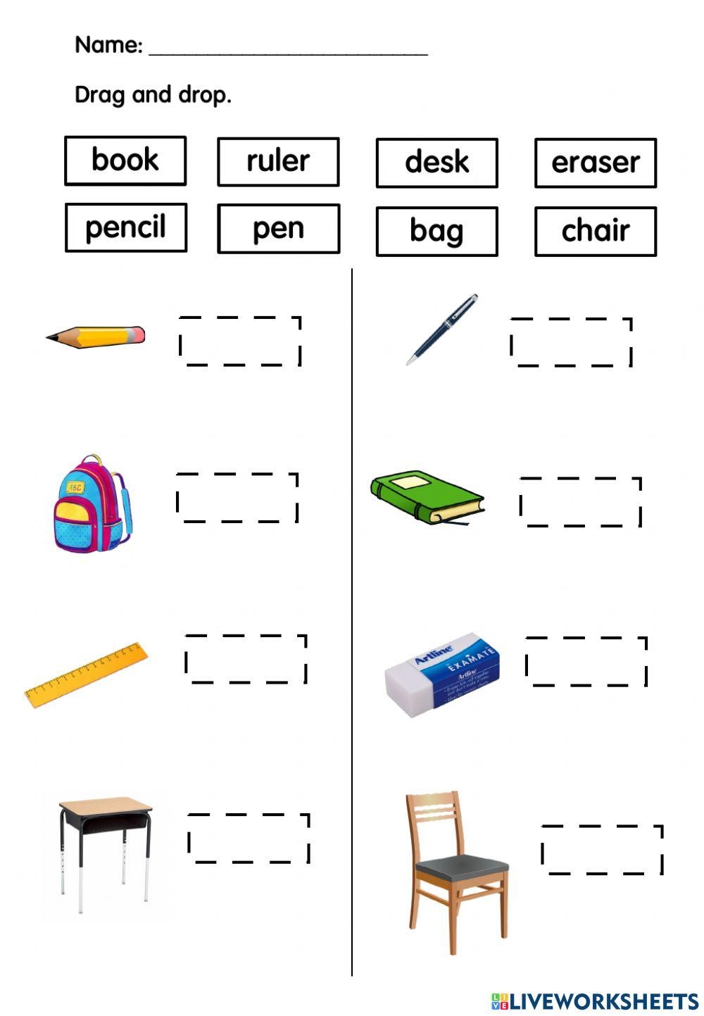 Preschool Engli Free Interactive Worksheets 1893873