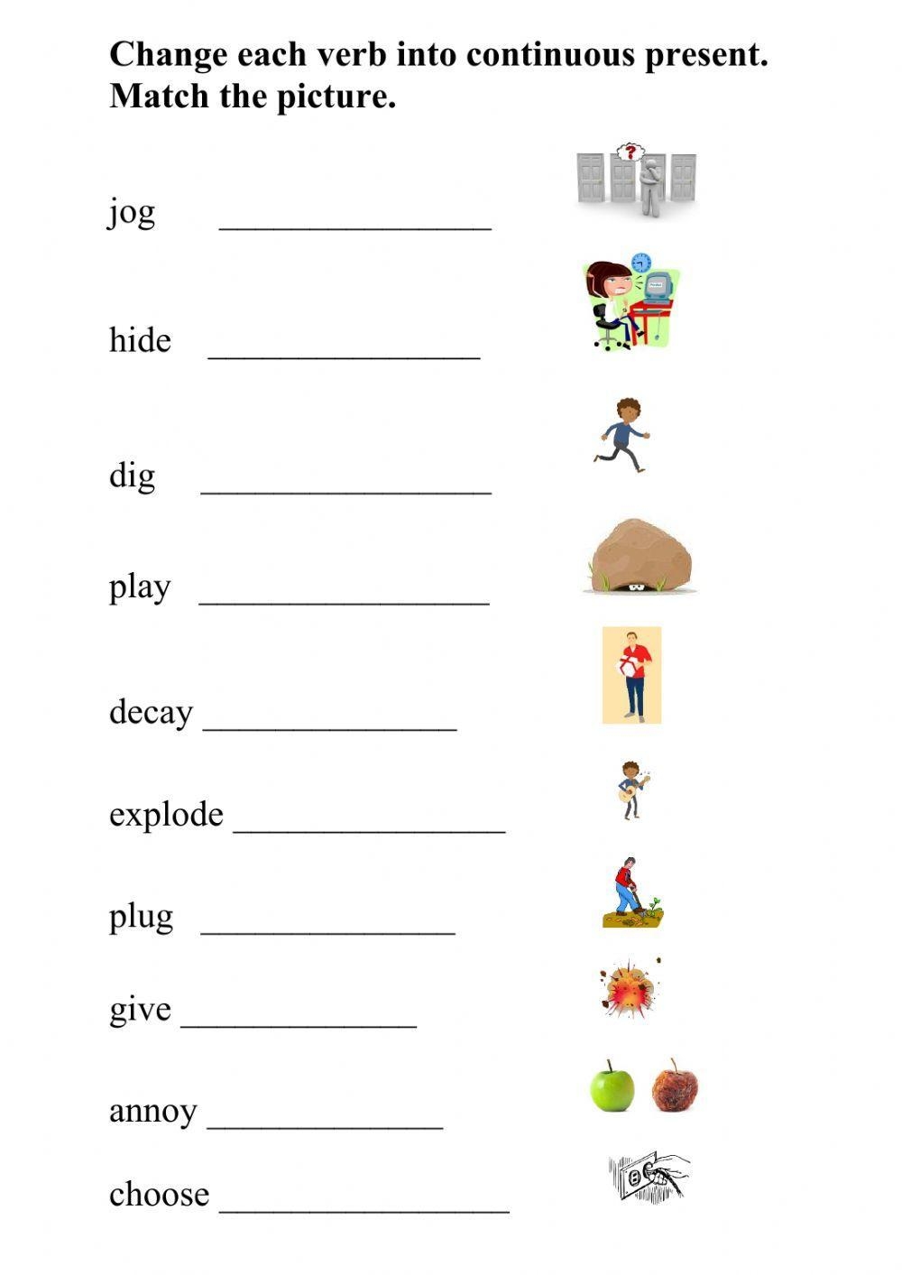 Present Continu Free Interactive Worksheets 491079 Present Continu Free Interactive Worksheets 491079