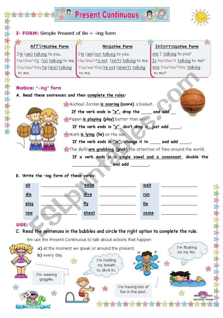 Present Continuous An Inductive Approach Use And Form Practice For Upper Elementary And Lower Intermediate Students ESL Worksheet By Mena22