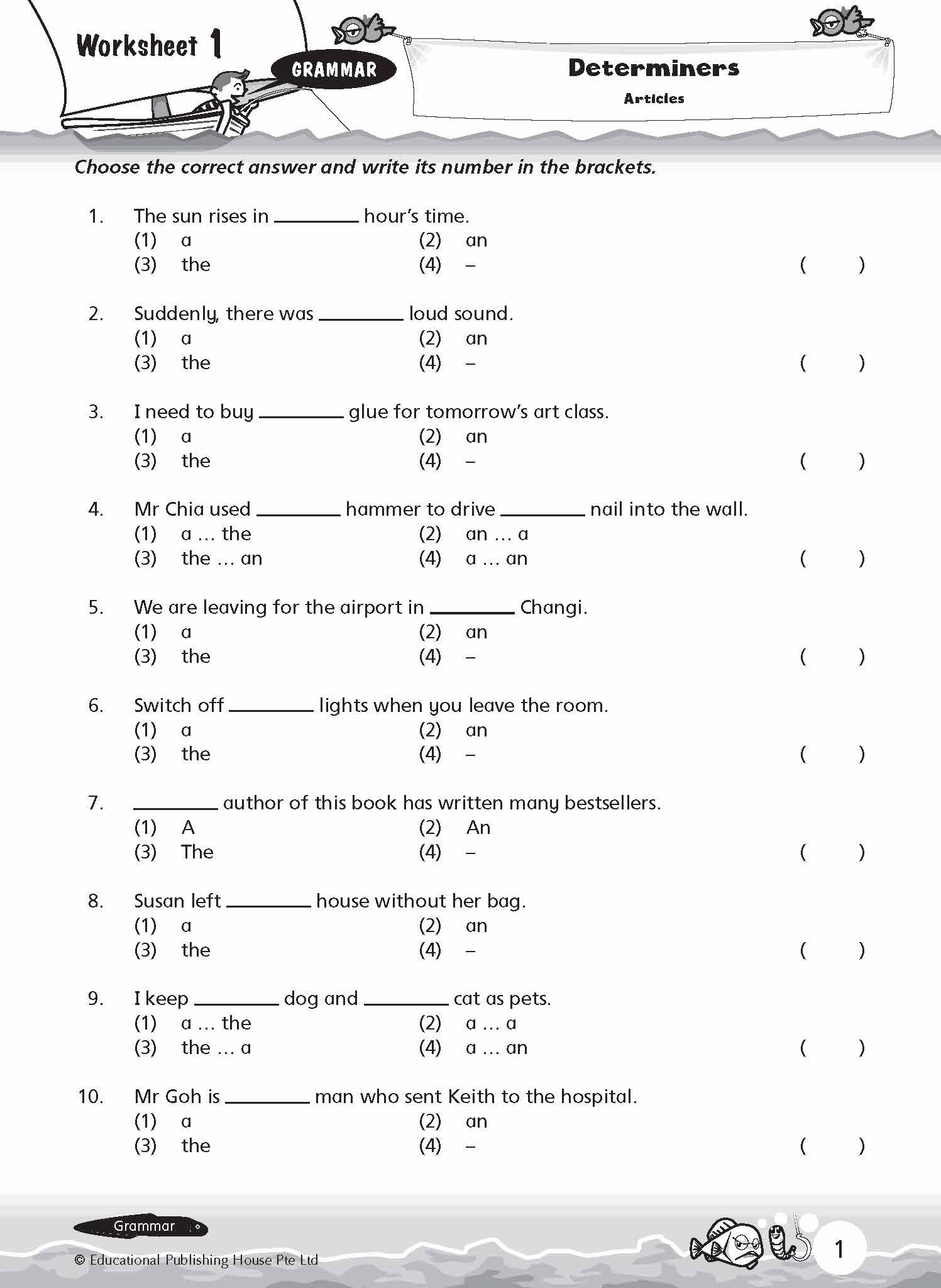Primary 4 New English Grammar Vocabulary Worksheet Popular Book Company Pte Ltd