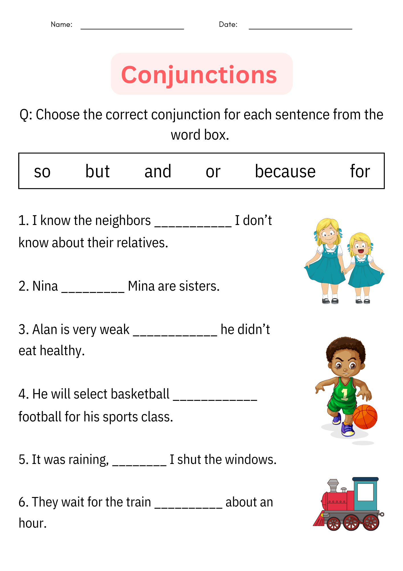 Printable Conjunctions Worksheets Posters For 1st Grade Daily Grammar Practice Made By Teachers Printable Conjunctions Worksheets Posters For 1st Grade Daily Grammar Practice Made By Teachers