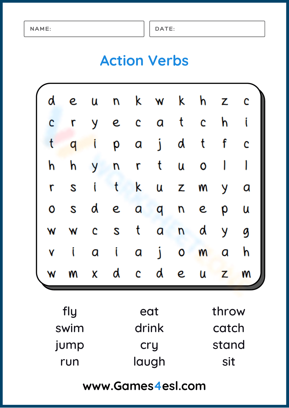 Identifying Verbs Grade 2 Grammar Worksheet Identifying Verbs Grade 2 Grammar Worksheet