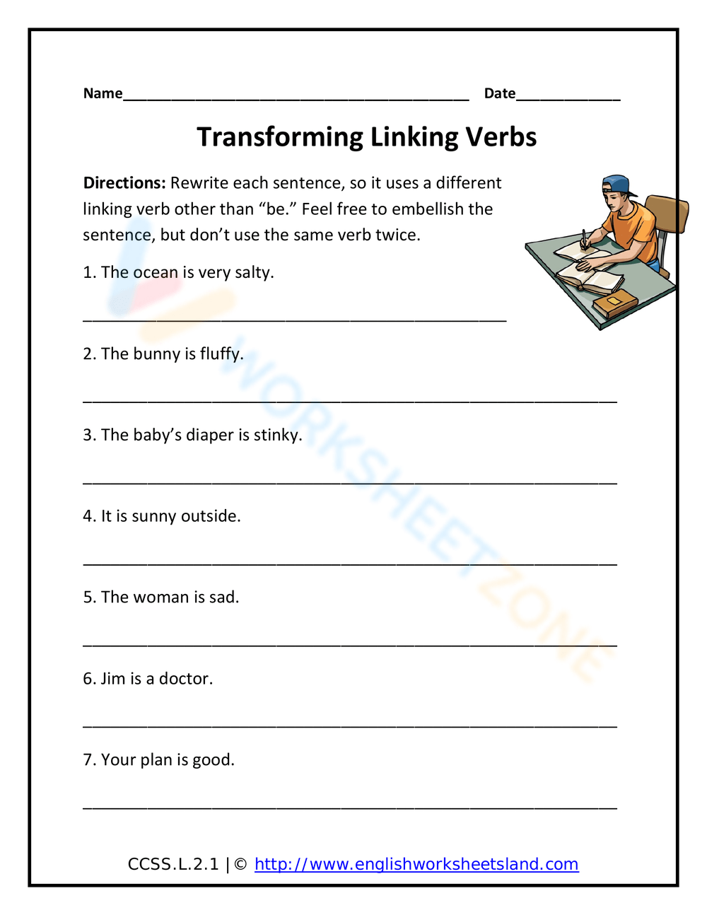 4th Grade Grammar Worksheets Verb