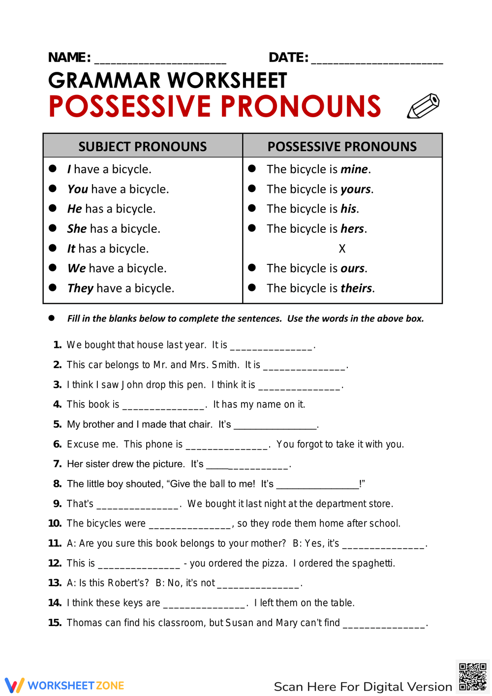 Printable Grade 5 Punctuation Worksheets