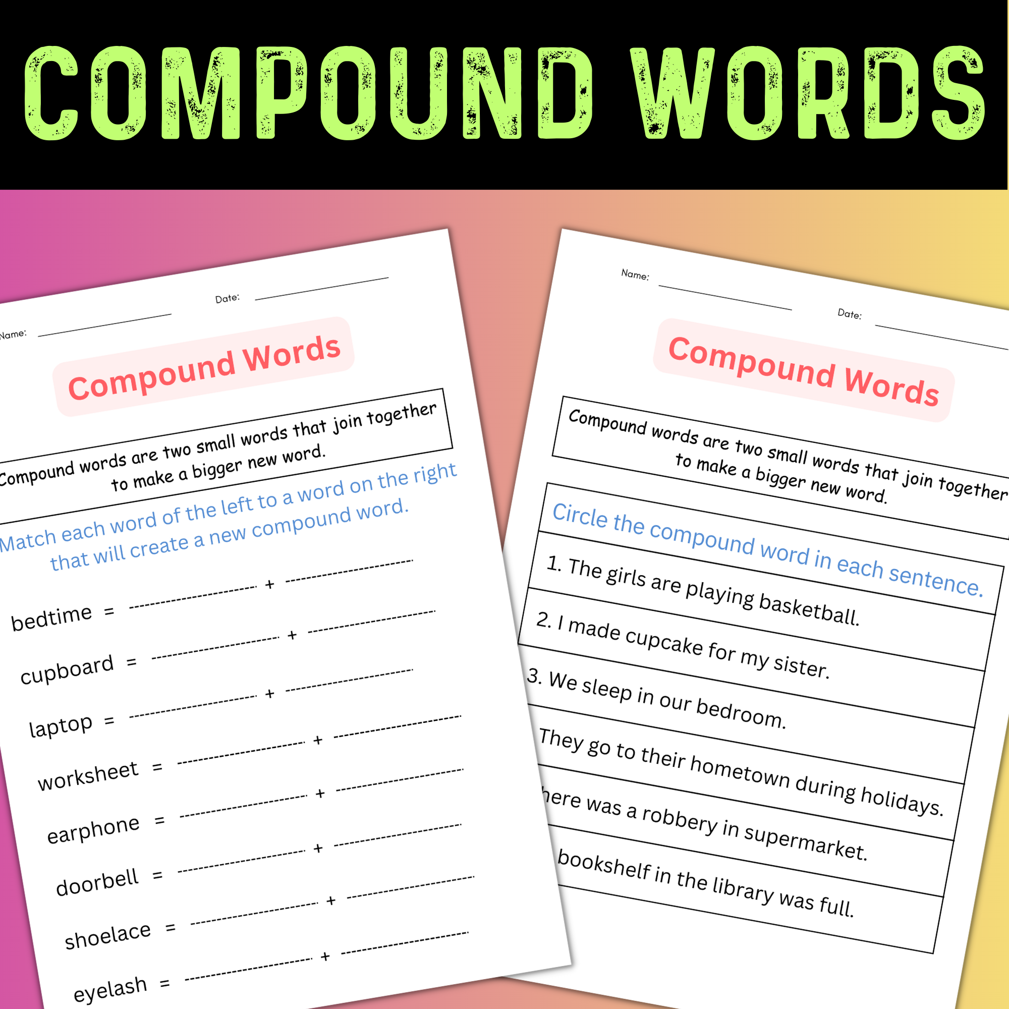 Bask Grammer Printable Worksheets