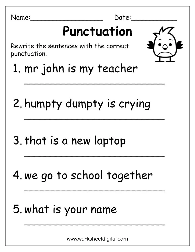 Correct Grammar And Punctuation Worksheet Correct Grammar And Punctuation Worksheet