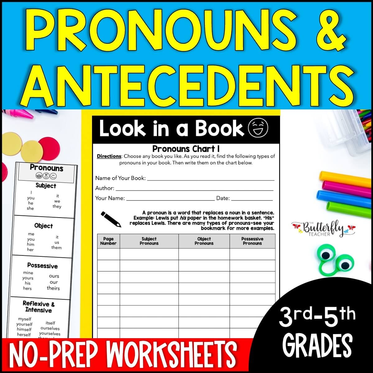 Antecedents Grammar Worksheets