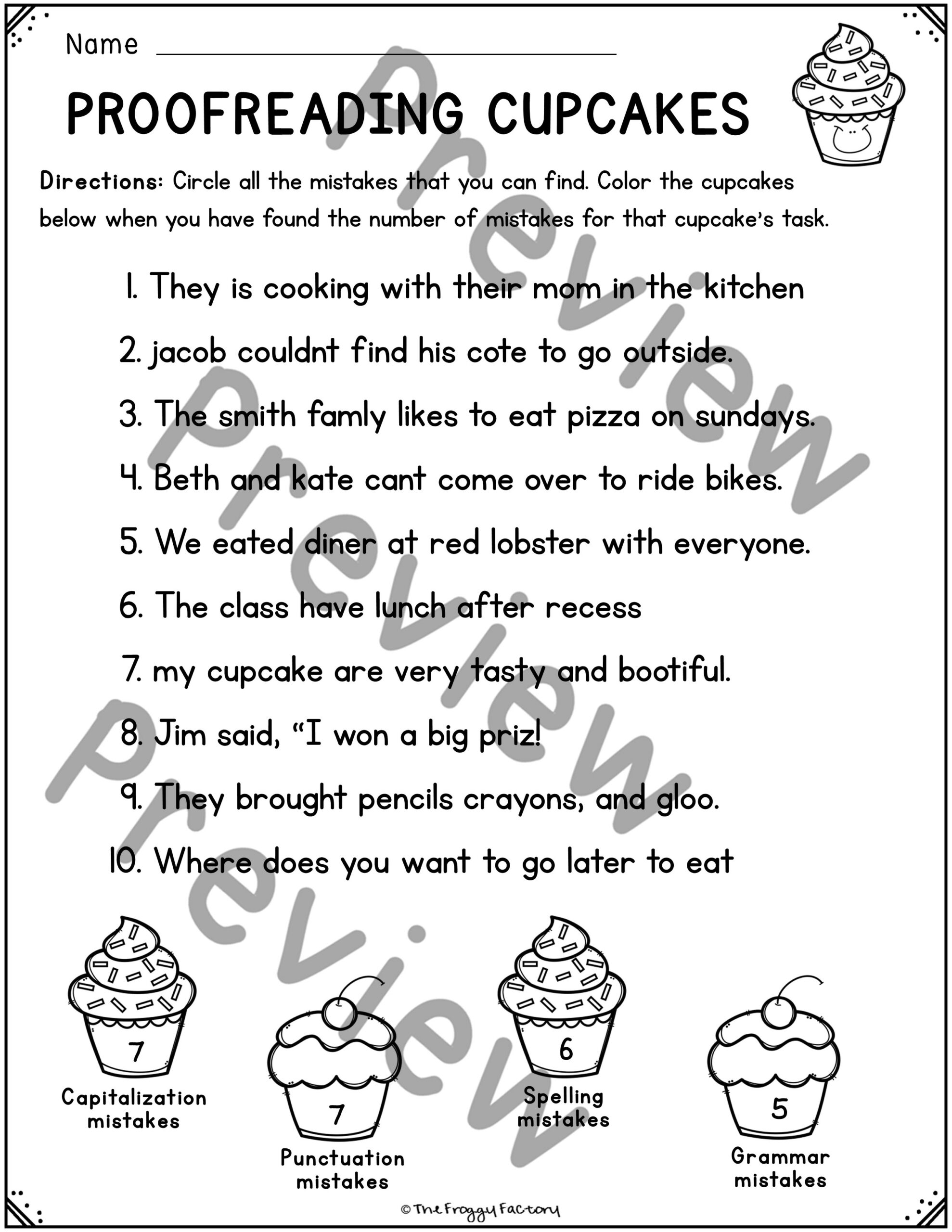 Proofreading Worksheets Editing Practice Made By Teachers