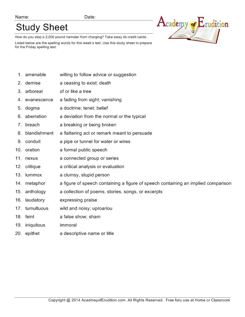 PSAT SAT Vocabulary Academy Of Erudition PSAT SAT Vocabulary Academy Of Erudition