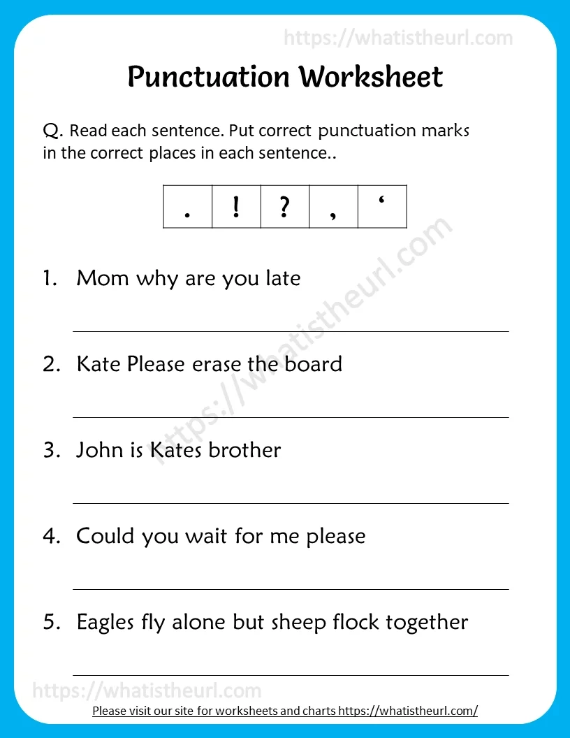 Year 4 Grammar And Punctuation Worksheets