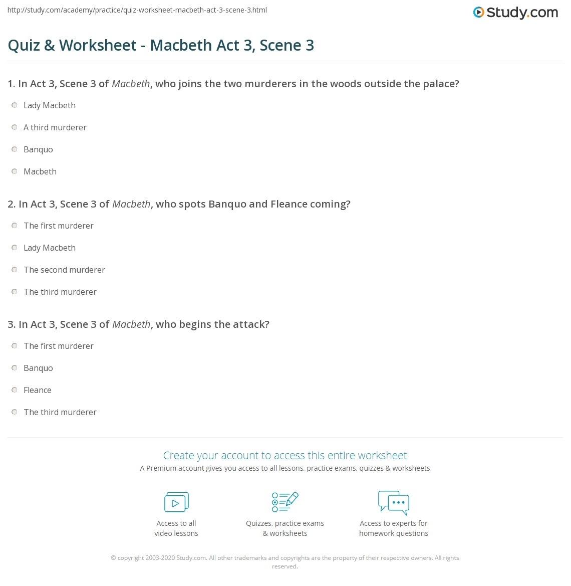 Macbeth Grammar Worksheets
