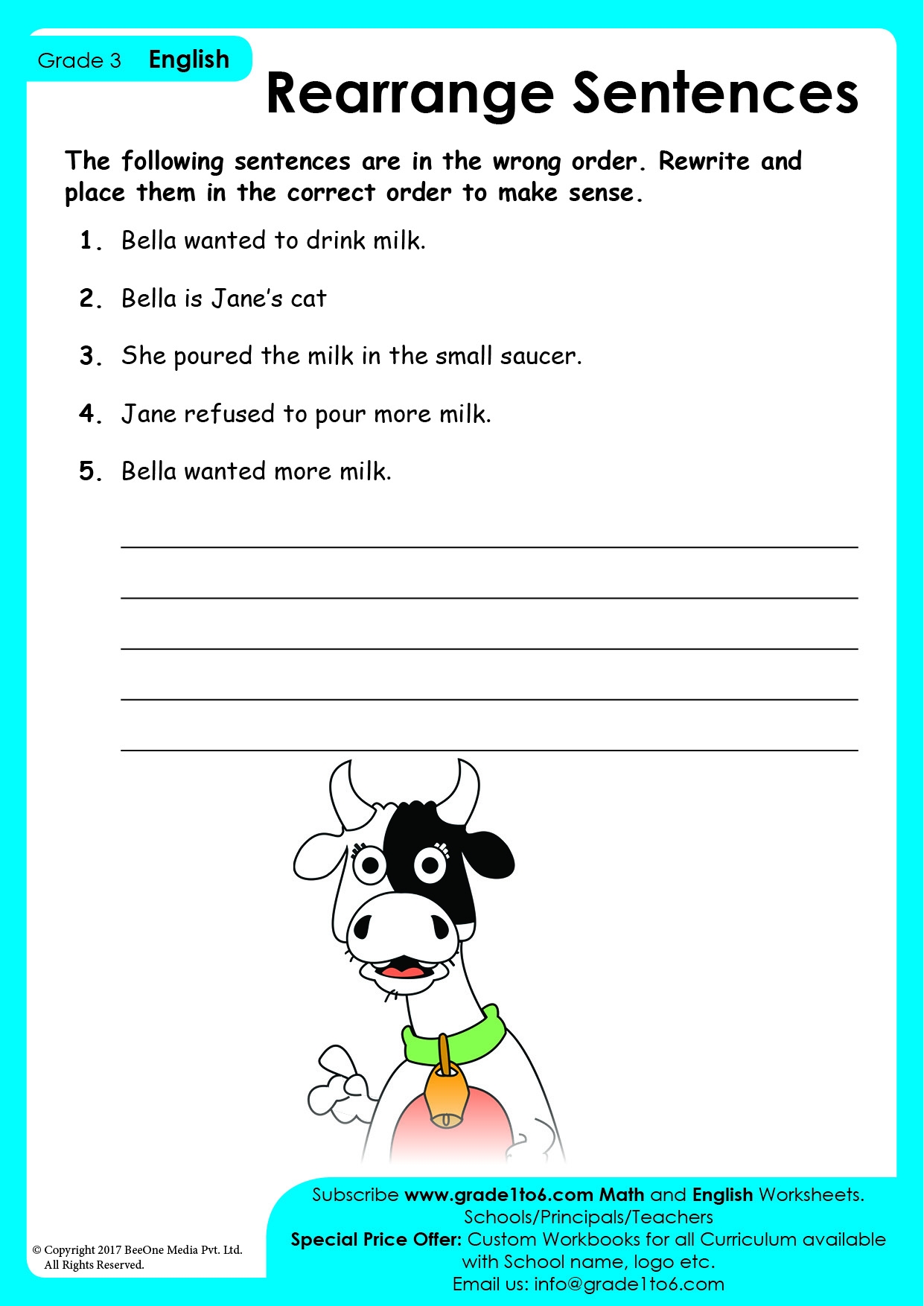 Rearrange Sentences To Make A Paragraph Grade1to6 Rearrange Sentences To Make A Paragraph Grade1to6