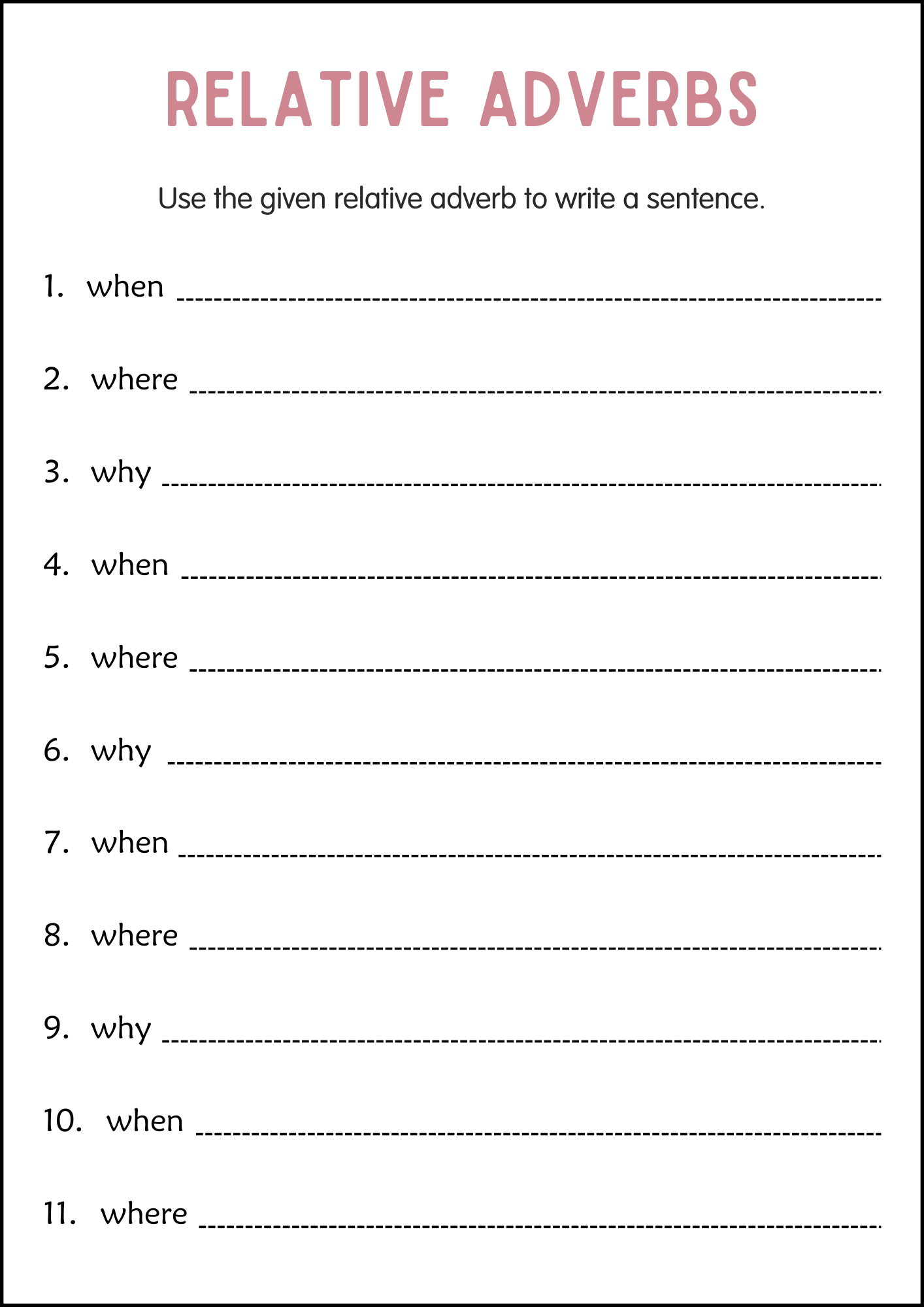 2nd Grade Grammar Worksheets Adverbs