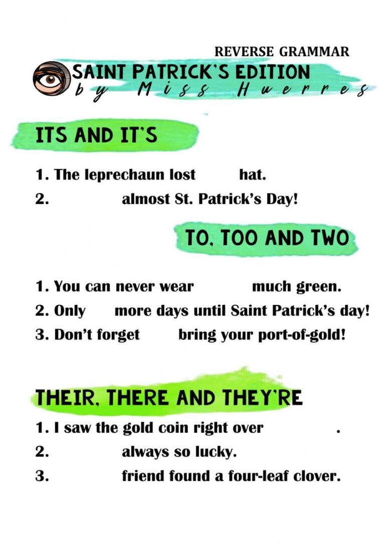 Reverse Grammar Free Interactive Worksheets 678055