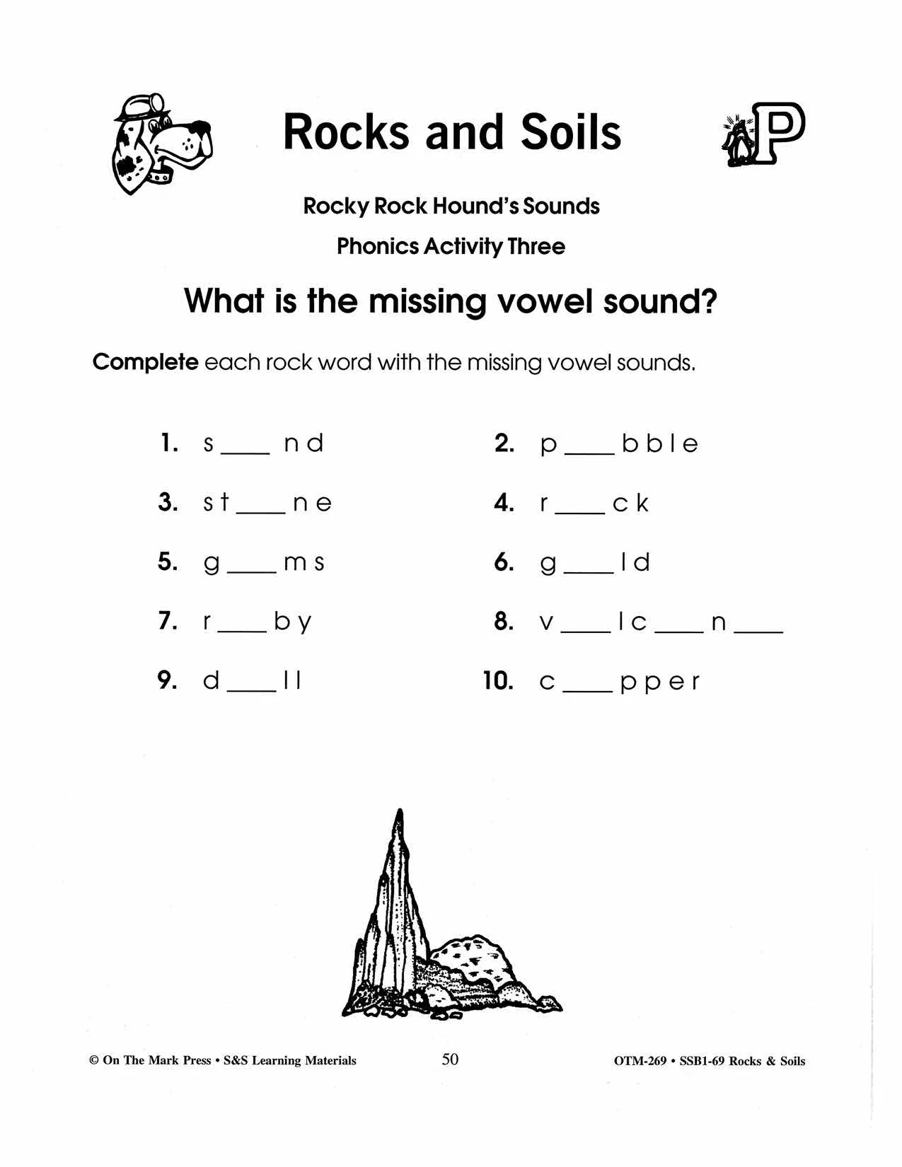 Rocks U0026 Soils Phonics Activities Gr 2 3