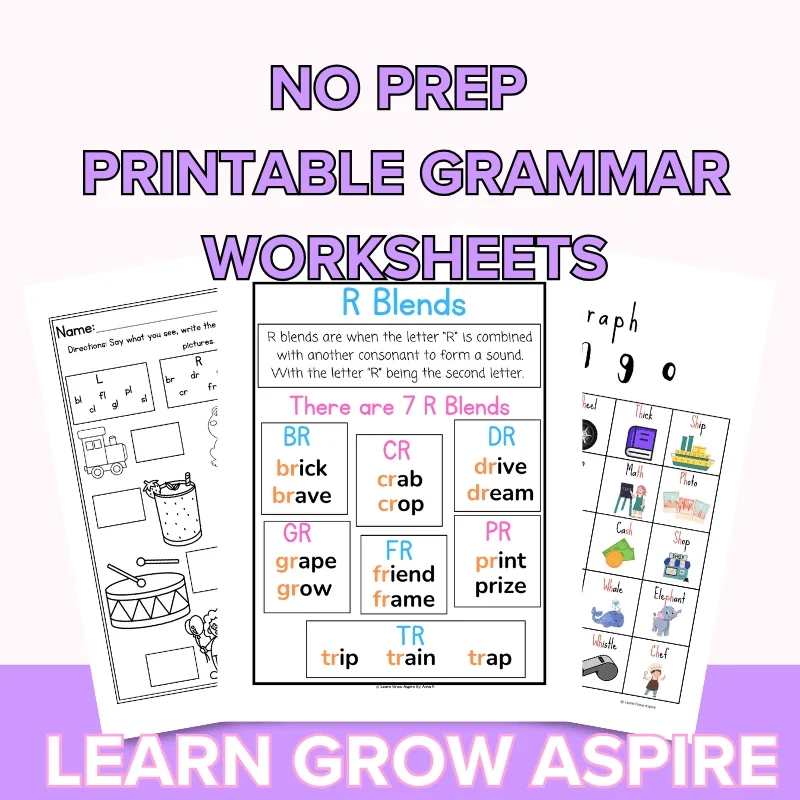 Second Grade Grammar Worksheets Learn Grow Aspire Second Grade Grammar Worksheets Learn Grow Aspire