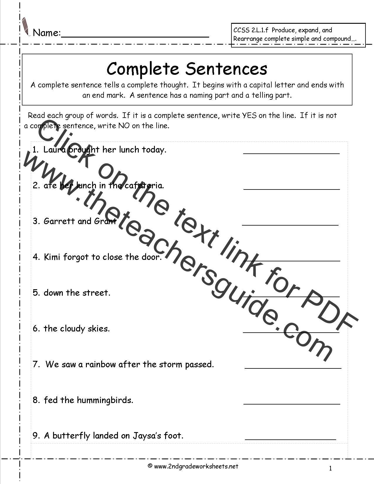 Common Core Grammar Worksheets 2nd Grade Common Core Grammar Worksheets 2nd Grade