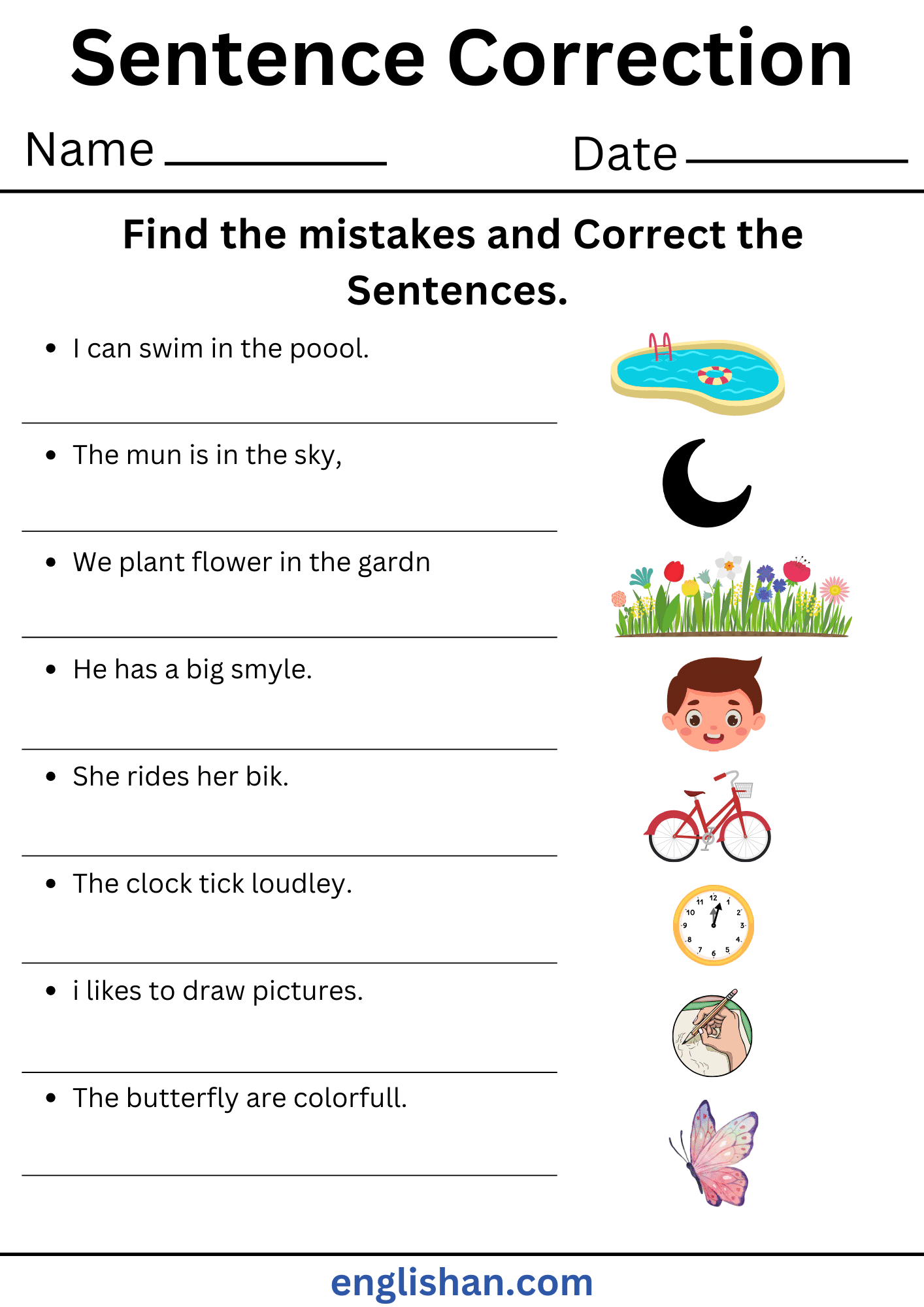 4th Grade Grammar Correction Worksheets 4th Grade Grammar Correction Worksheets