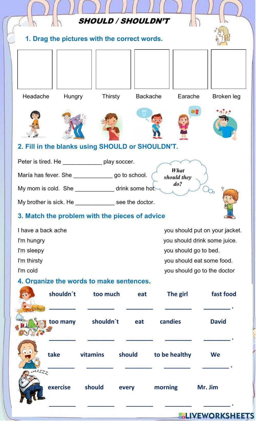 Should Should Free Interactive Worksheets 1633158