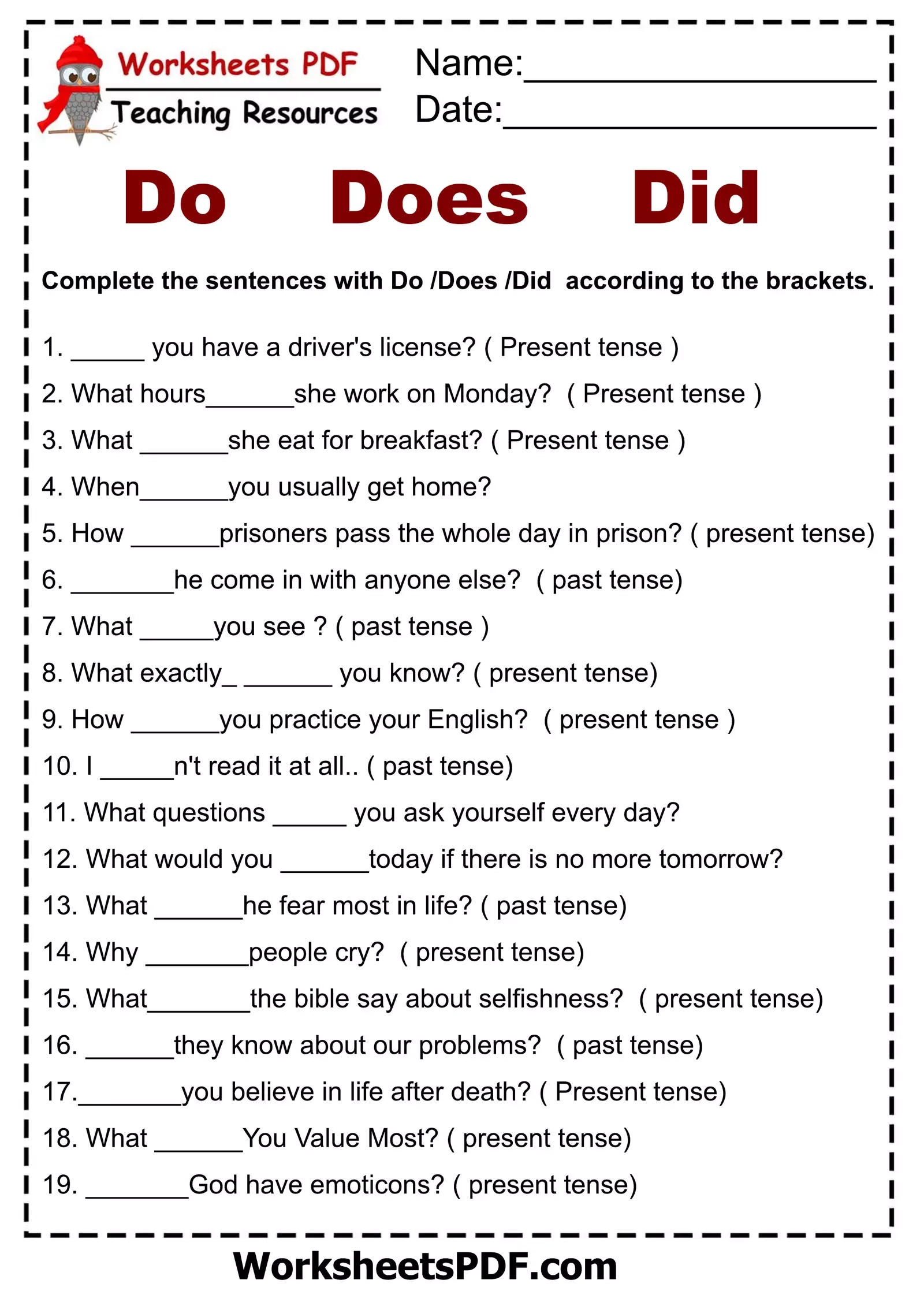 Simple Tense Interactive Worksheet Edform Simple Tense Interactive Worksheet Edform