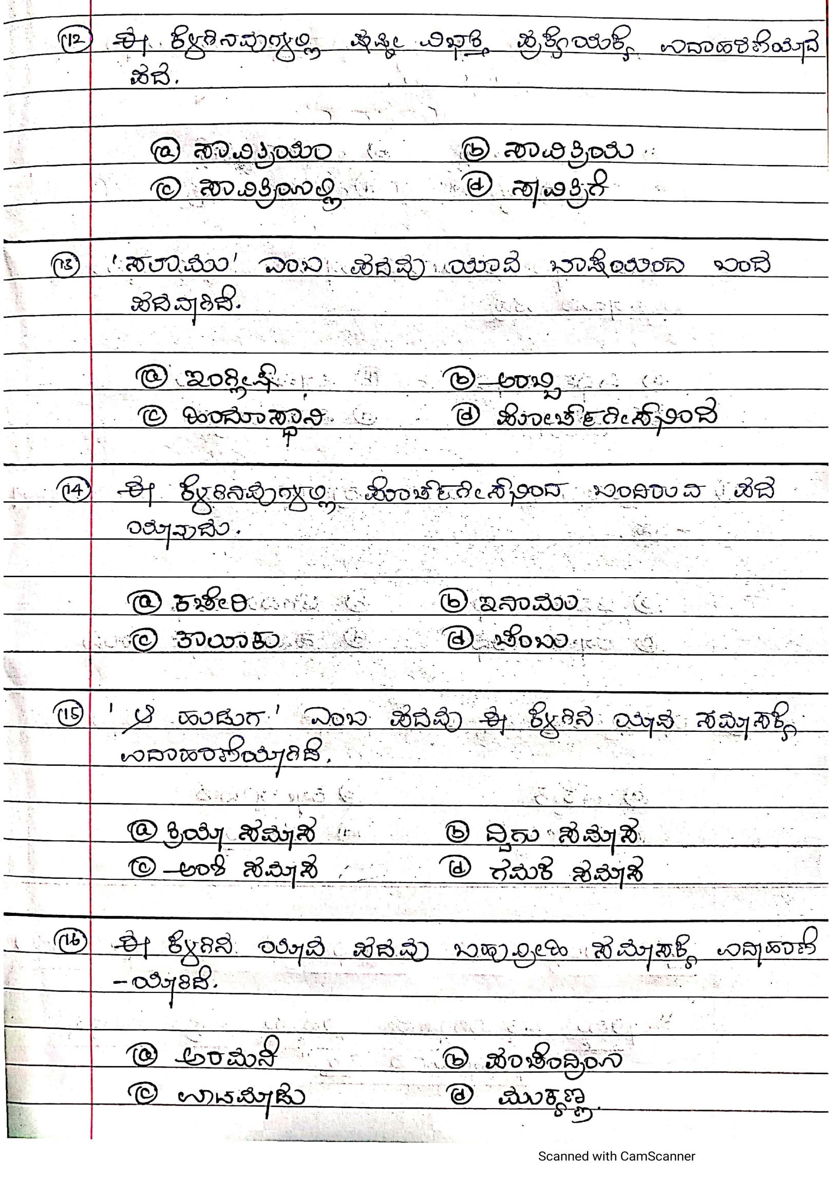 SOLUTION Kannada Grammar Quiz And Grammar Package Studypool