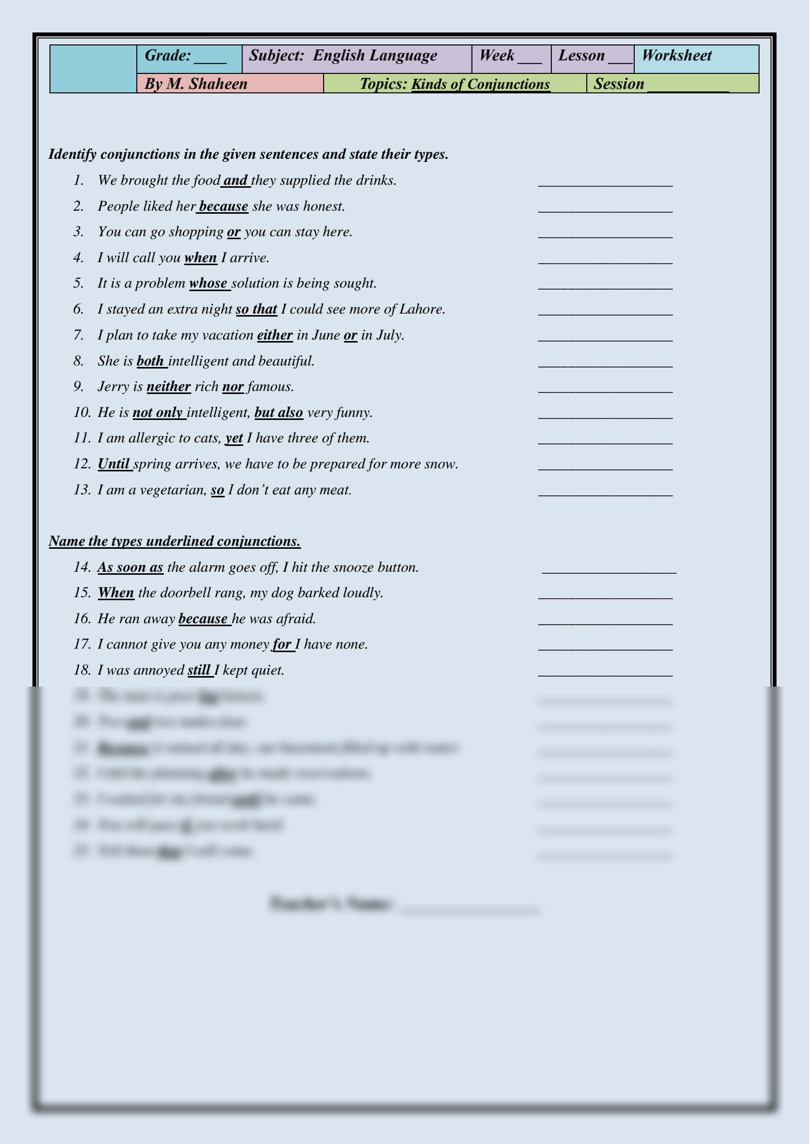 SOLUTION Kinds Of Conjunctions Worksheet Answer Key 1 Studypool SOLUTION Kinds Of Conjunctions Worksheet Answer Key 1 Studypool